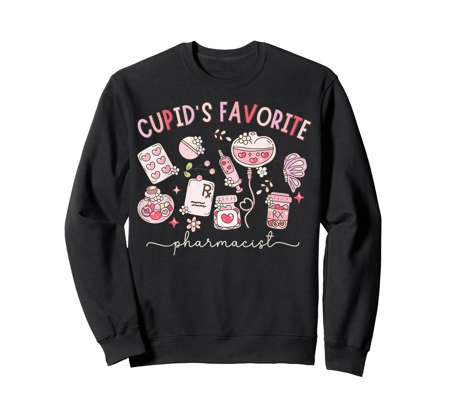 Cupid's Favorite Pharmacist Valentines Day PharmD Pharmacy T-Shirt