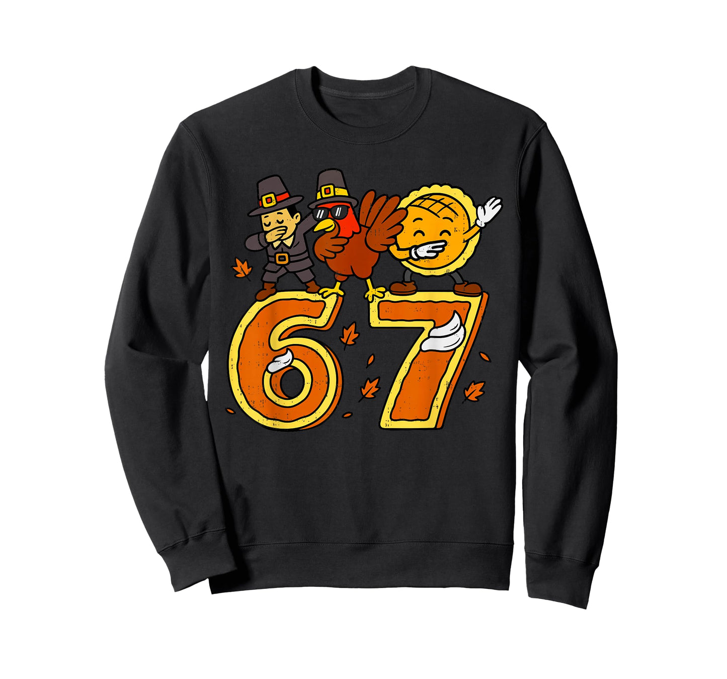 6 7 Six Seven Turkey Pilgrim Gen Z Alpha Meme Slang Boys Kid T-Shirt