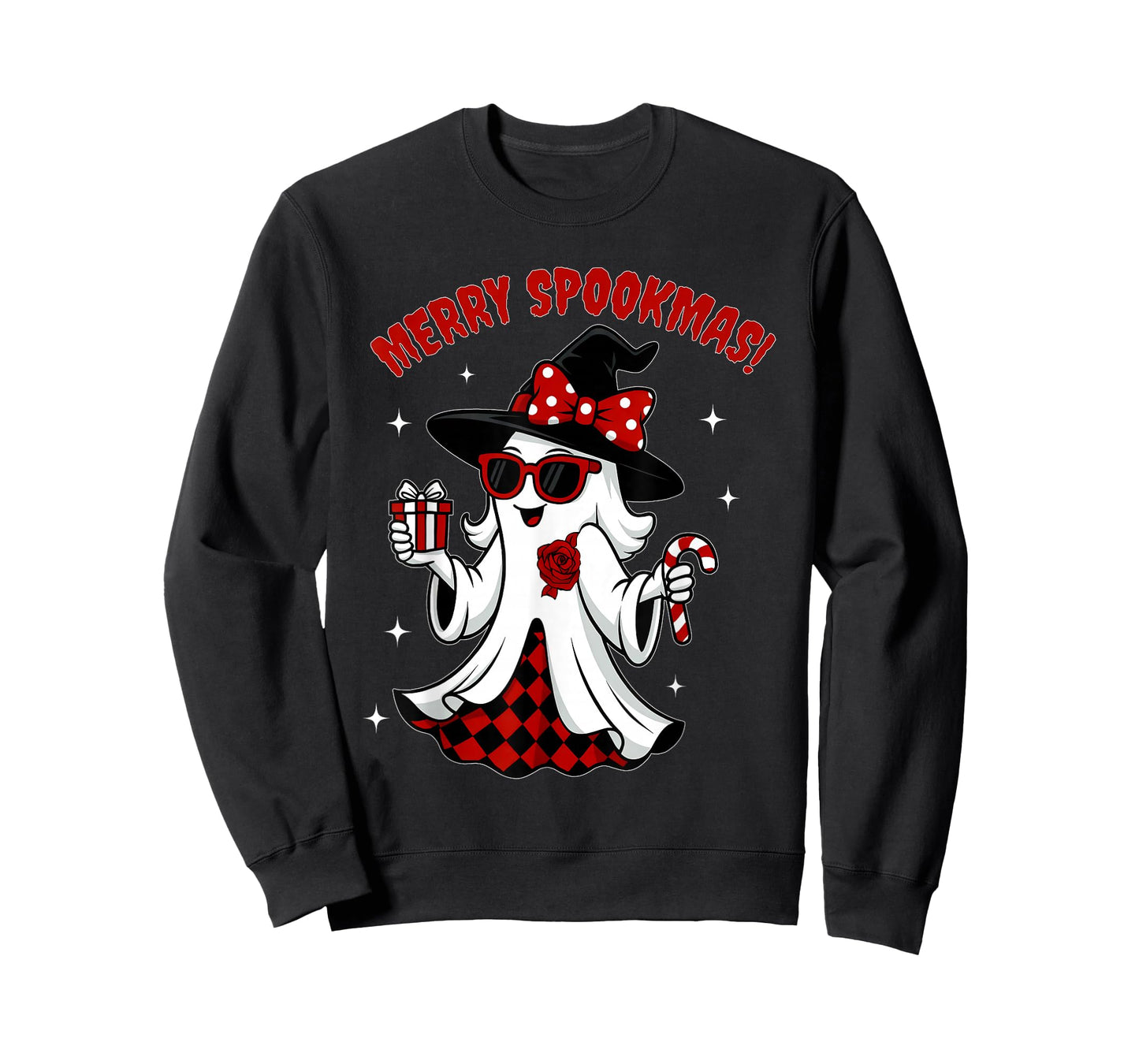 Merry Spookmas Funny Christmas Ghost T-Shirt