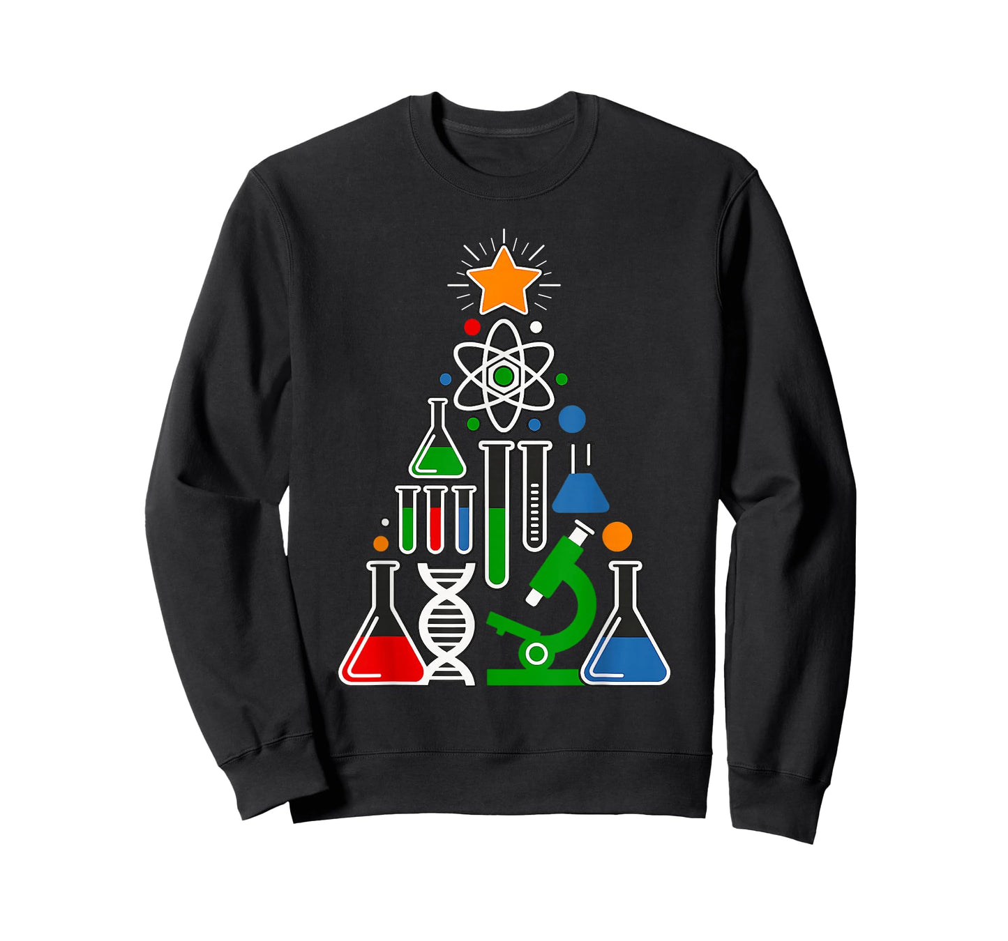 Science Christmas Tree - Cool Atom Xmas Pajama T-Shirt