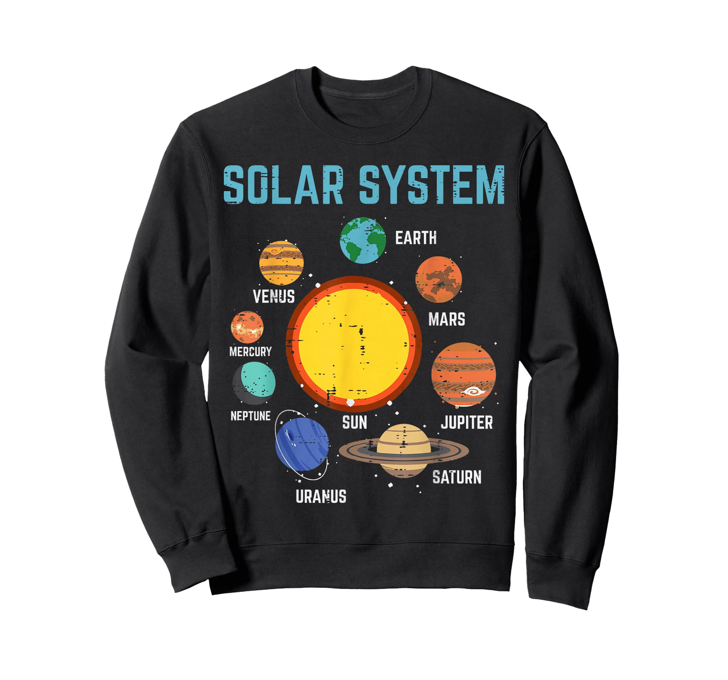 Solar System Sun Planets Galaxy Astronomy Men Women Kids T-Shirt