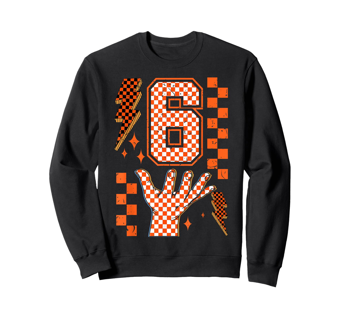 Number 6 Matching 67 Meme Checkered Halloween Costume Kids T-Shirt