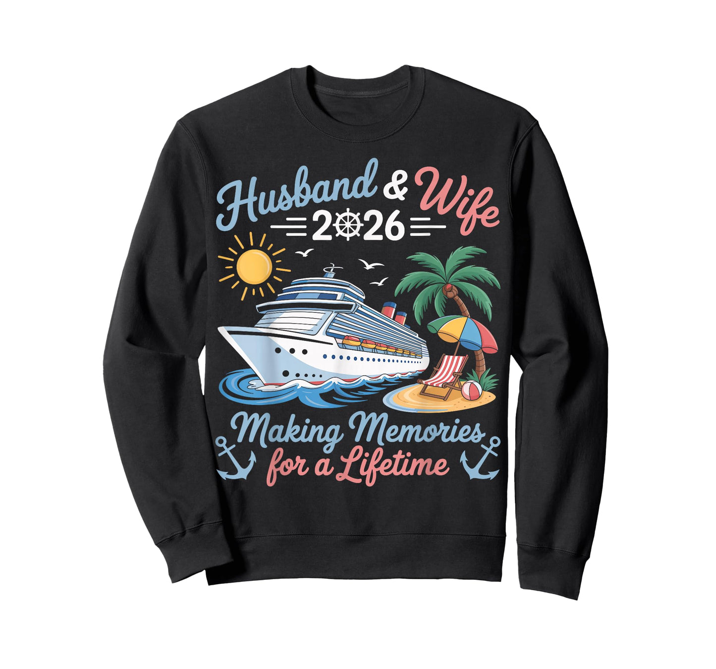 Husband & Wife 2026 Making Memories Cruise Matching Couple T-Shirt