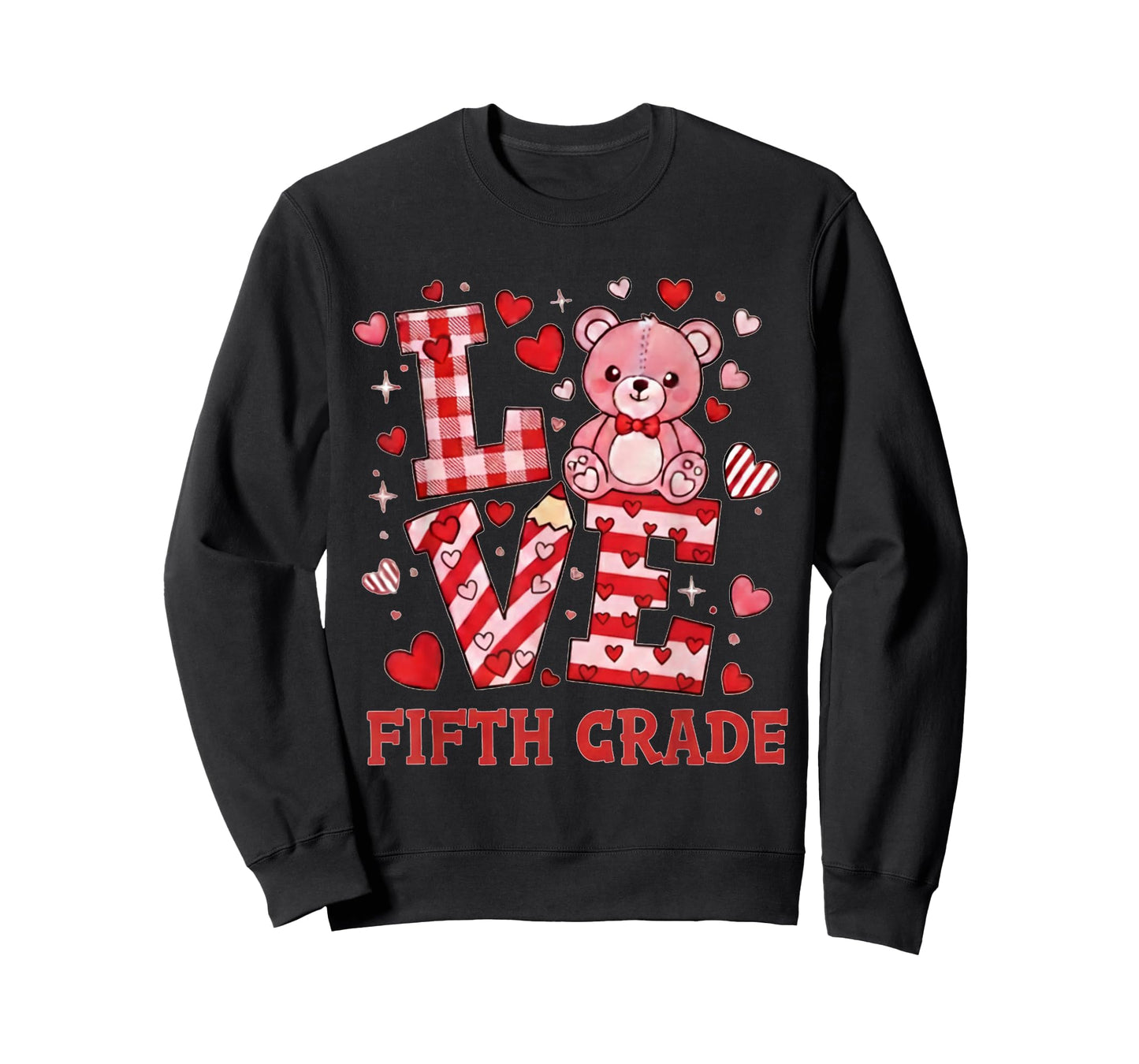 Valentine's Day Love Fifth Grade Teacher T-Shirt
