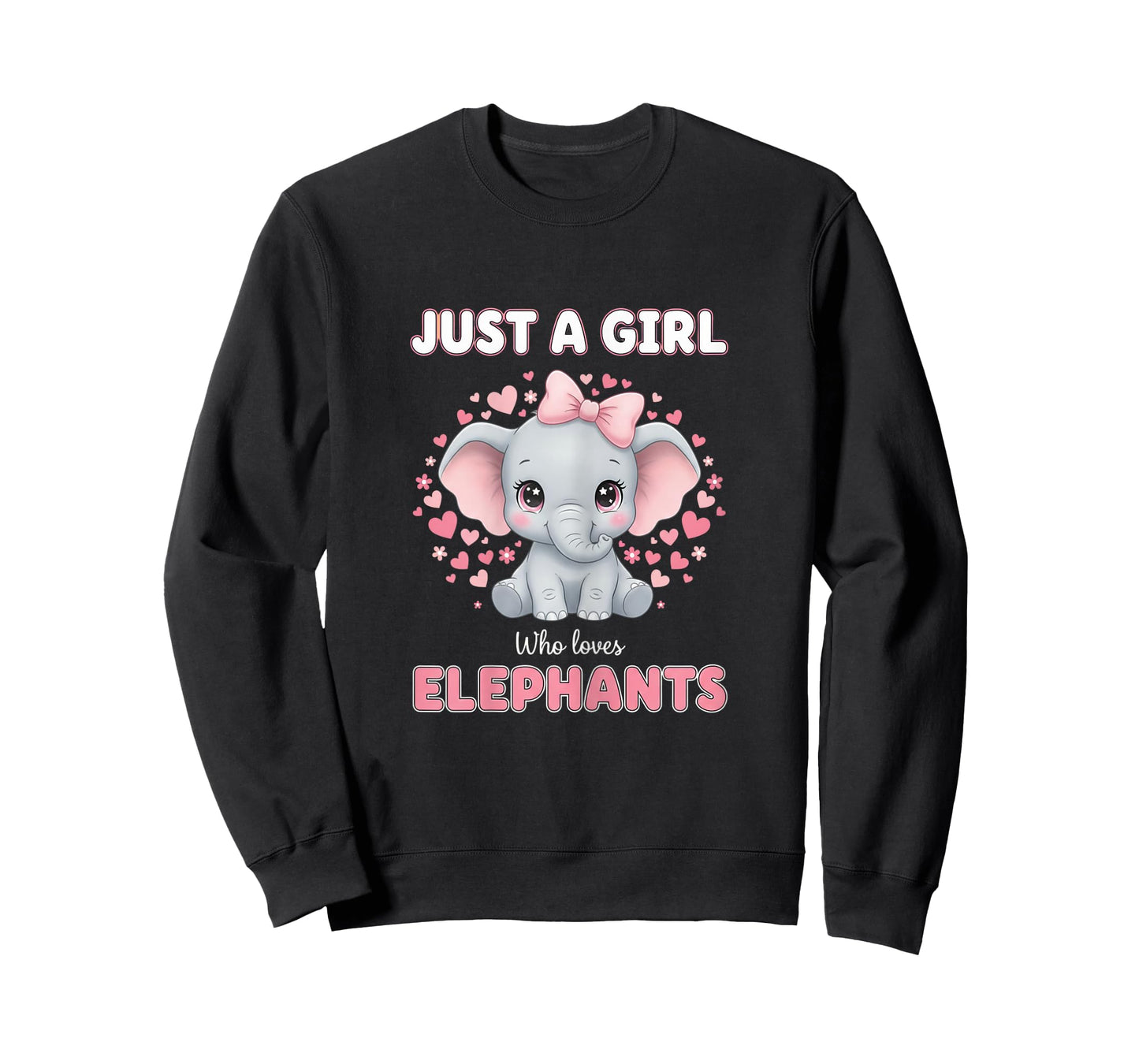 Just A Girl Who Loves Elephants Women Girls T-Shirt
