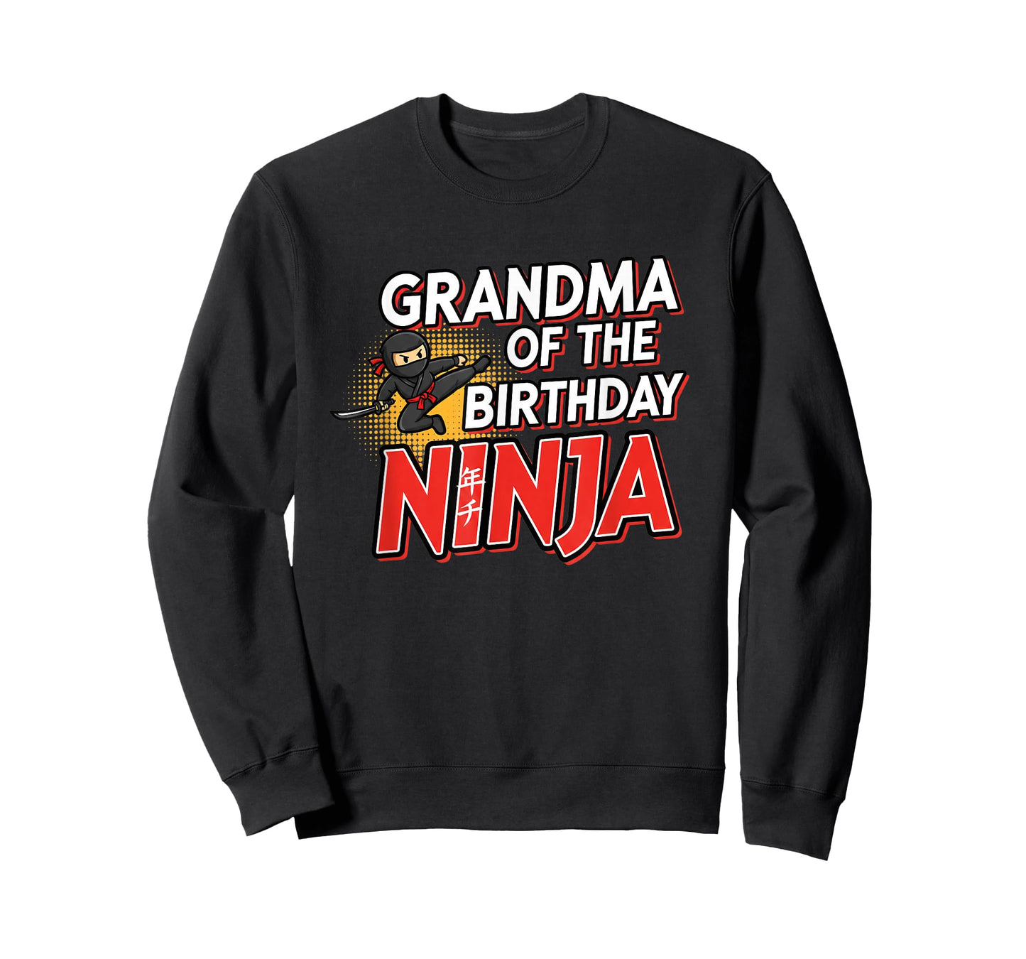 Grandparent Grandma of The Birthday Ninja Funny Grandma Ni T-Shirt
