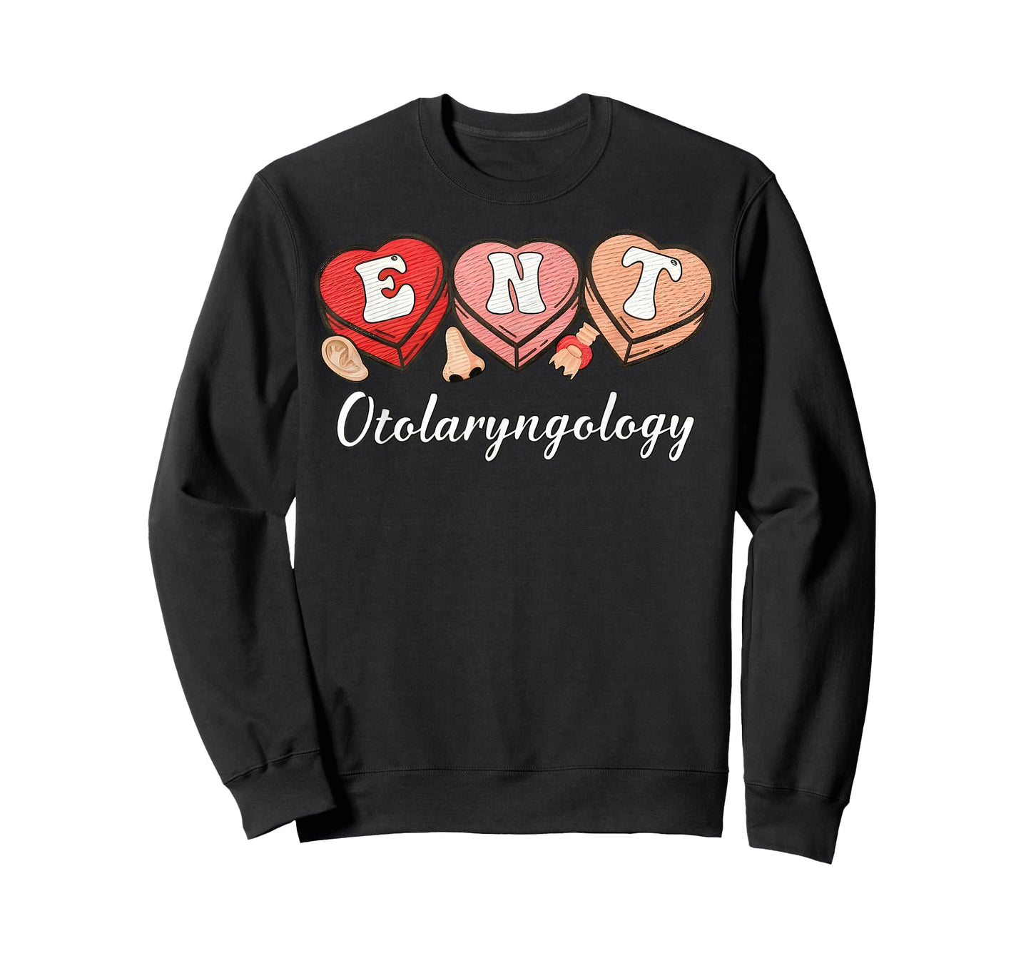 Heart Candy Otolaryngology ENT Ear Nose Throat Valentine T-Shirt