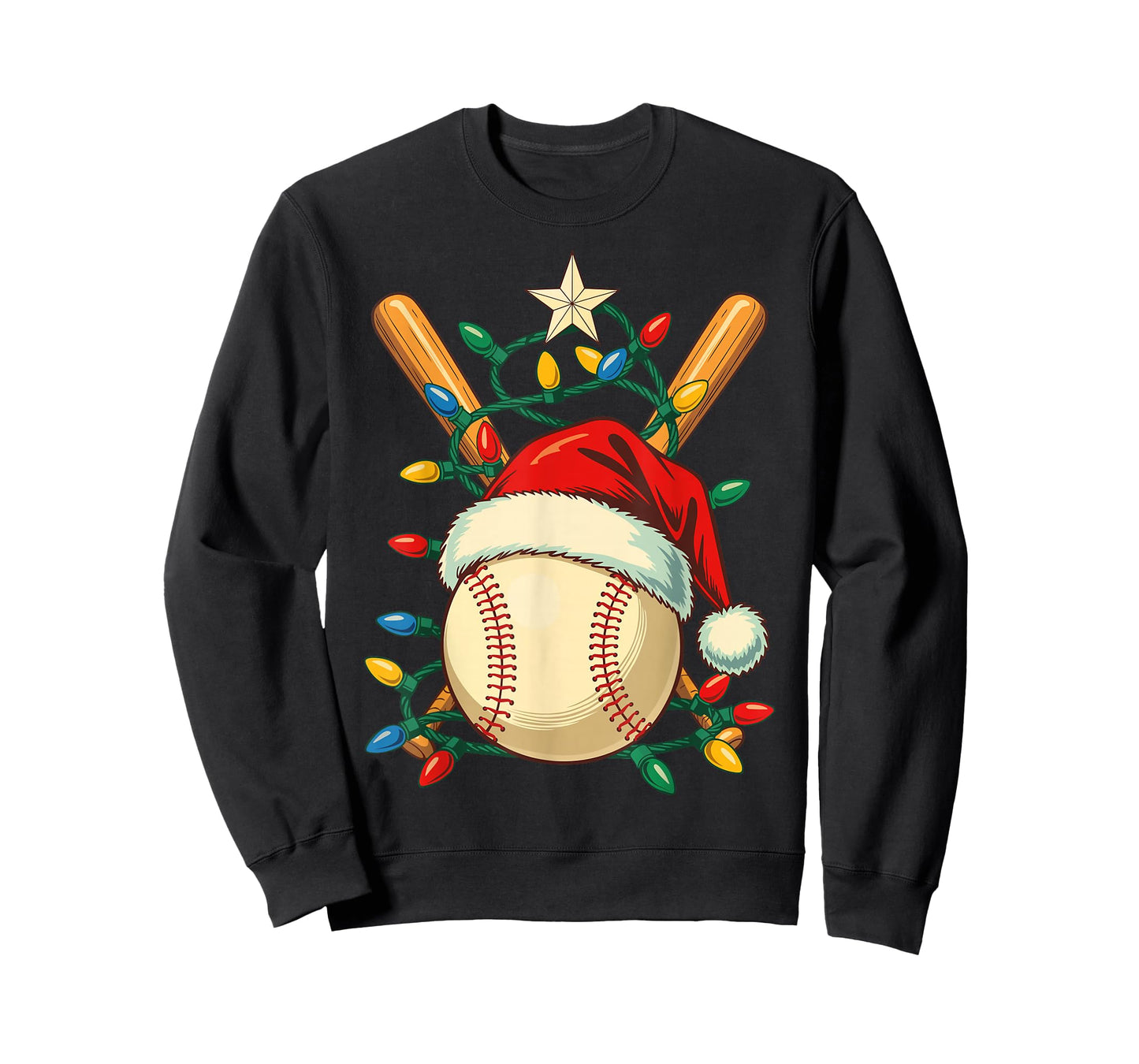 Baseball Santa Christmas Ball Baseball Lover Player Boys T-Shirt