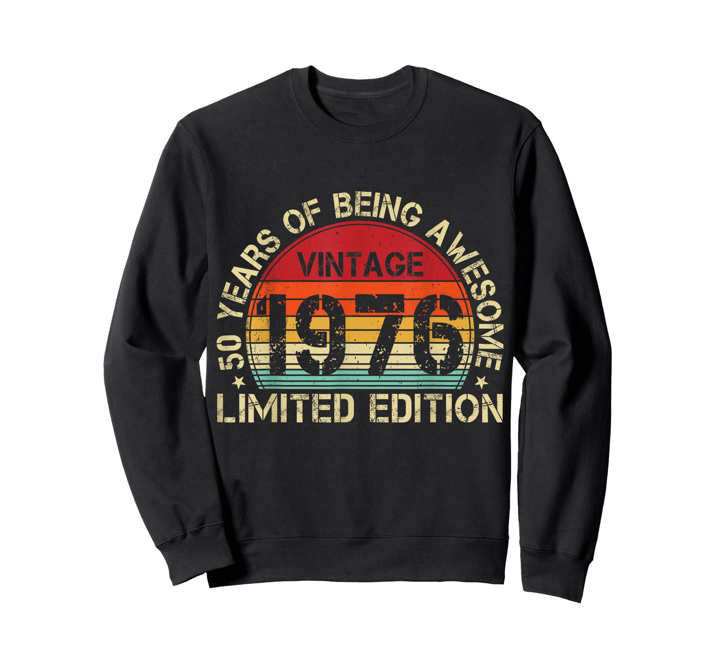 Vintage 1976 50 Years of Being Awesome 50th Birthday Retro T-Shirt