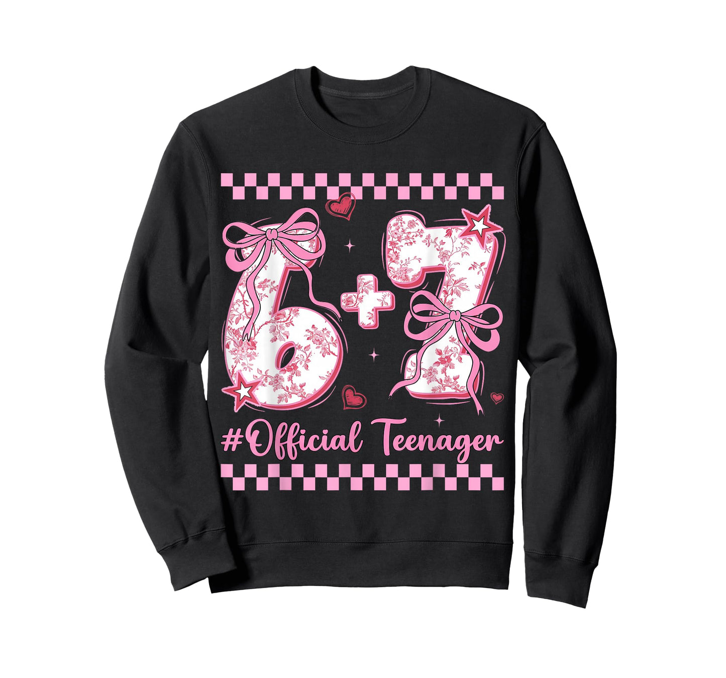 13th Birthday Girls 13 Years Official Teenager six Seven T-Shirt
