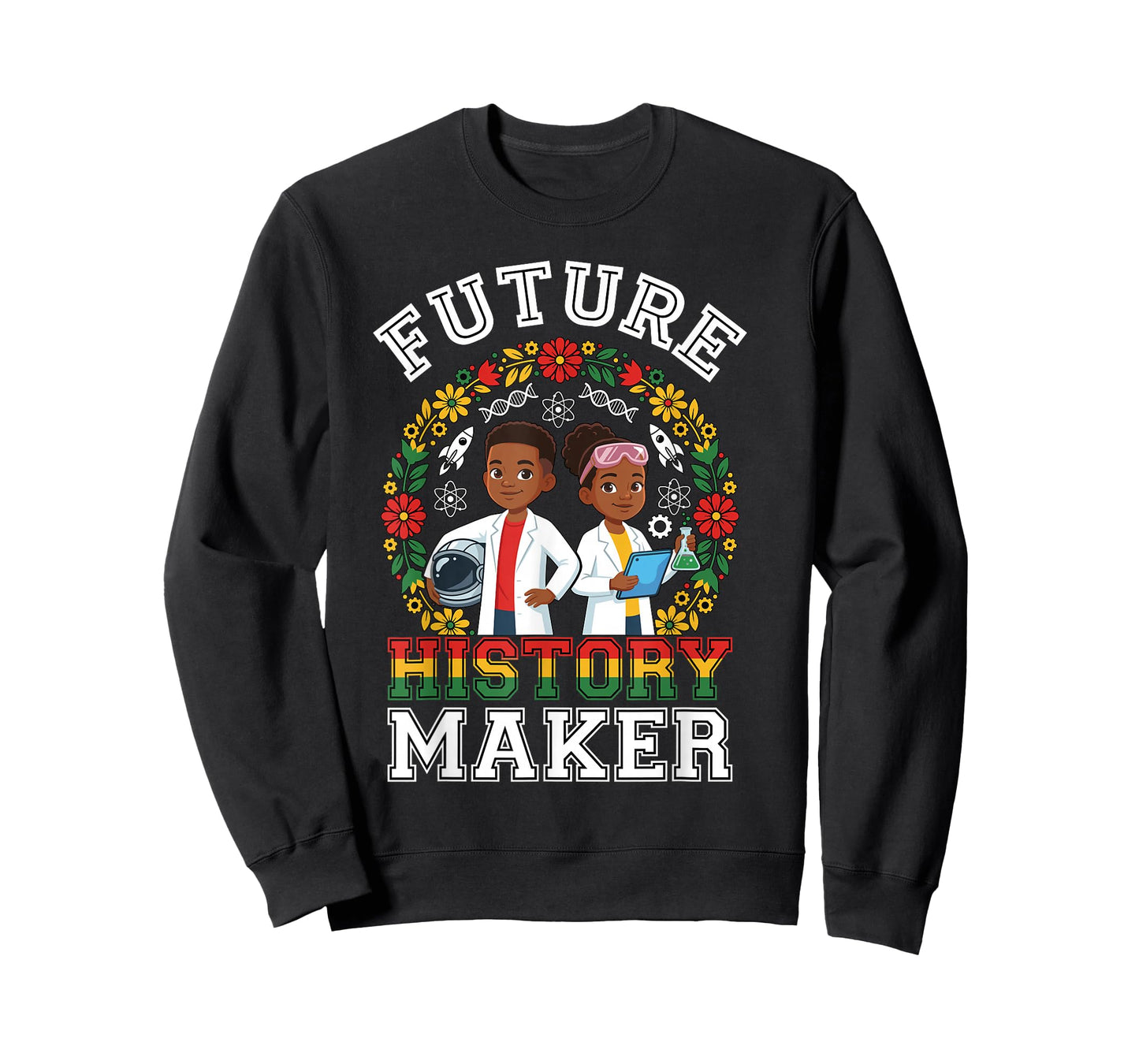 Future History Maker Black History Month Kids Boys Girls T-Shirt
