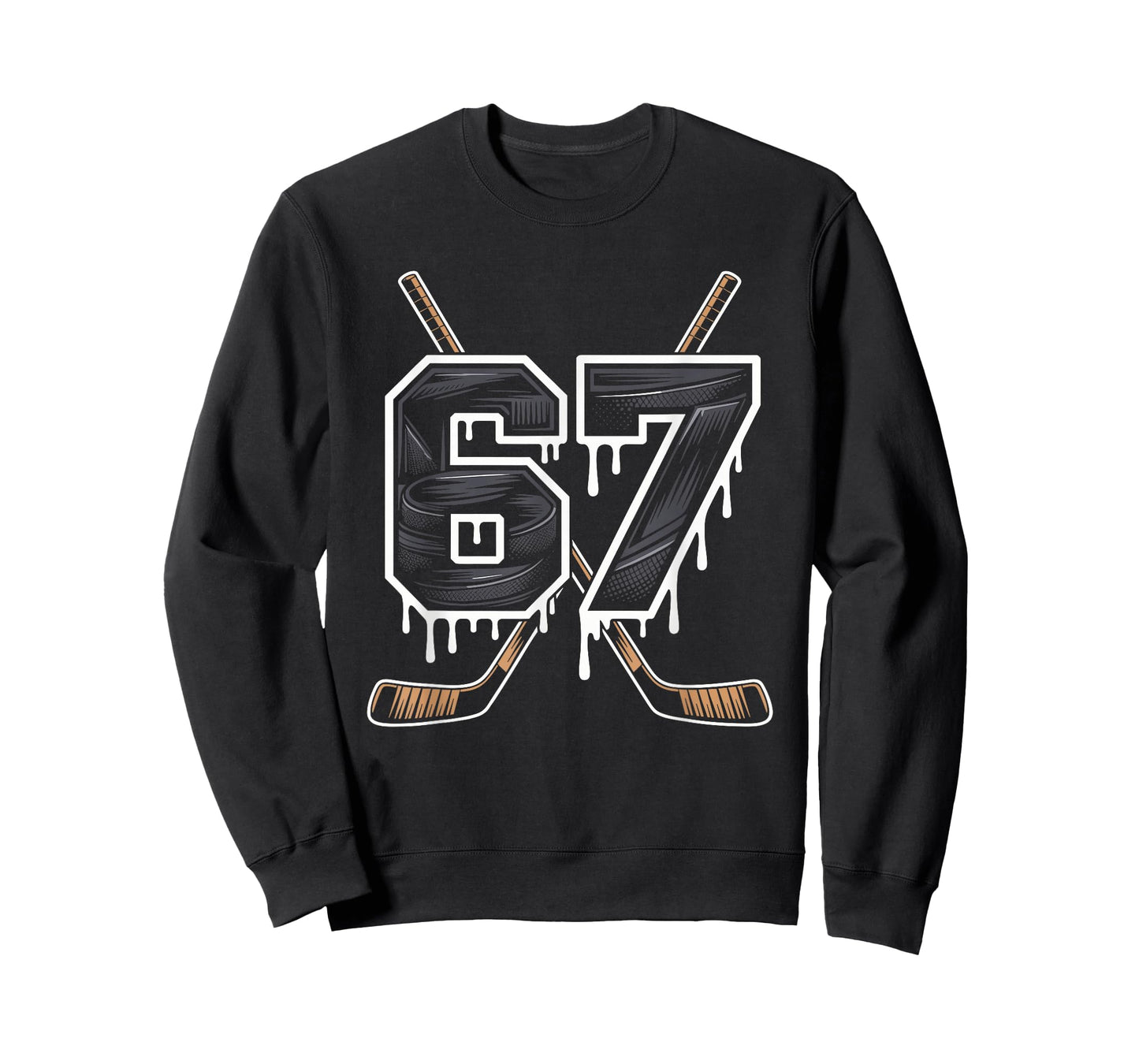 Hockey 67 Six Seven Alpha Slang 6 7 Meme Kids Teachers Boy T-Shirt