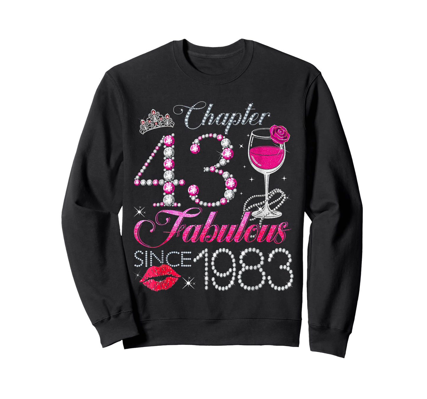 Chapter 43 Fabulous Since 1983 43rd Birthday Queen Diamond T-Shirt