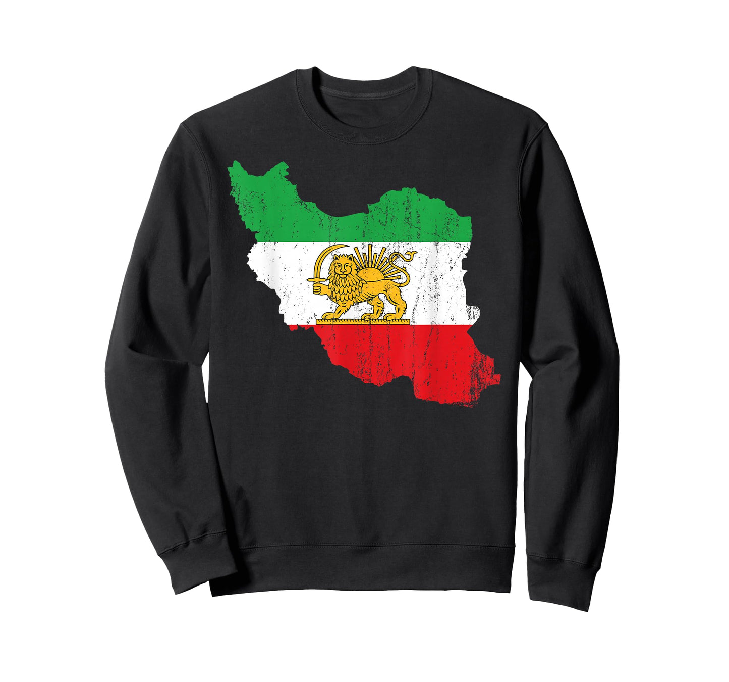 Iran Flag Map Lion Persian Iranian Men Women Kids T-Shirt