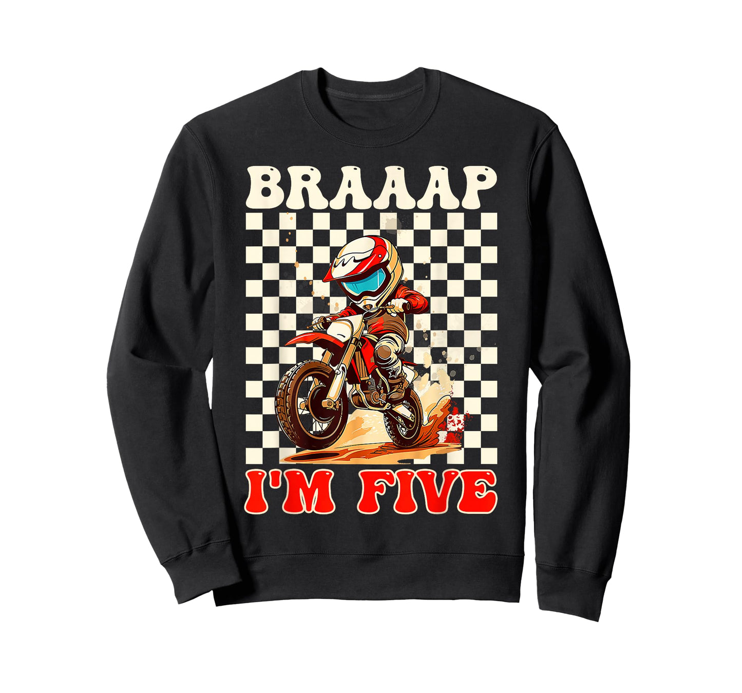 Kids It's My 5th Birthday Boy Motocross Dirt Bike 5 Year Old T-Shirt