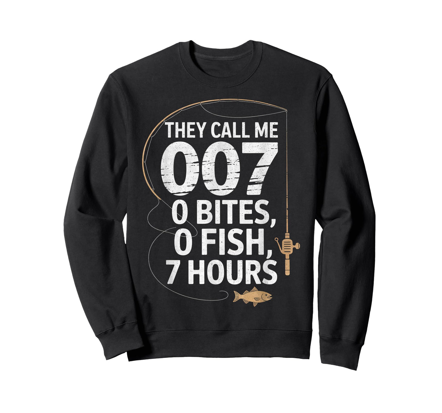 Fisherman Joke Dad - They Call Me 007 Funny Fishing Humor T-Shirt