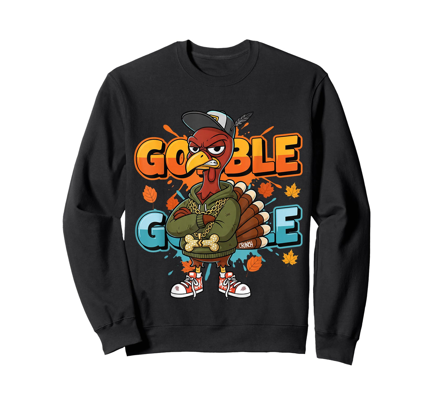 Thanksgiving Shirt for Boys Kids Youth Hip Hop Turkey T-Shirt