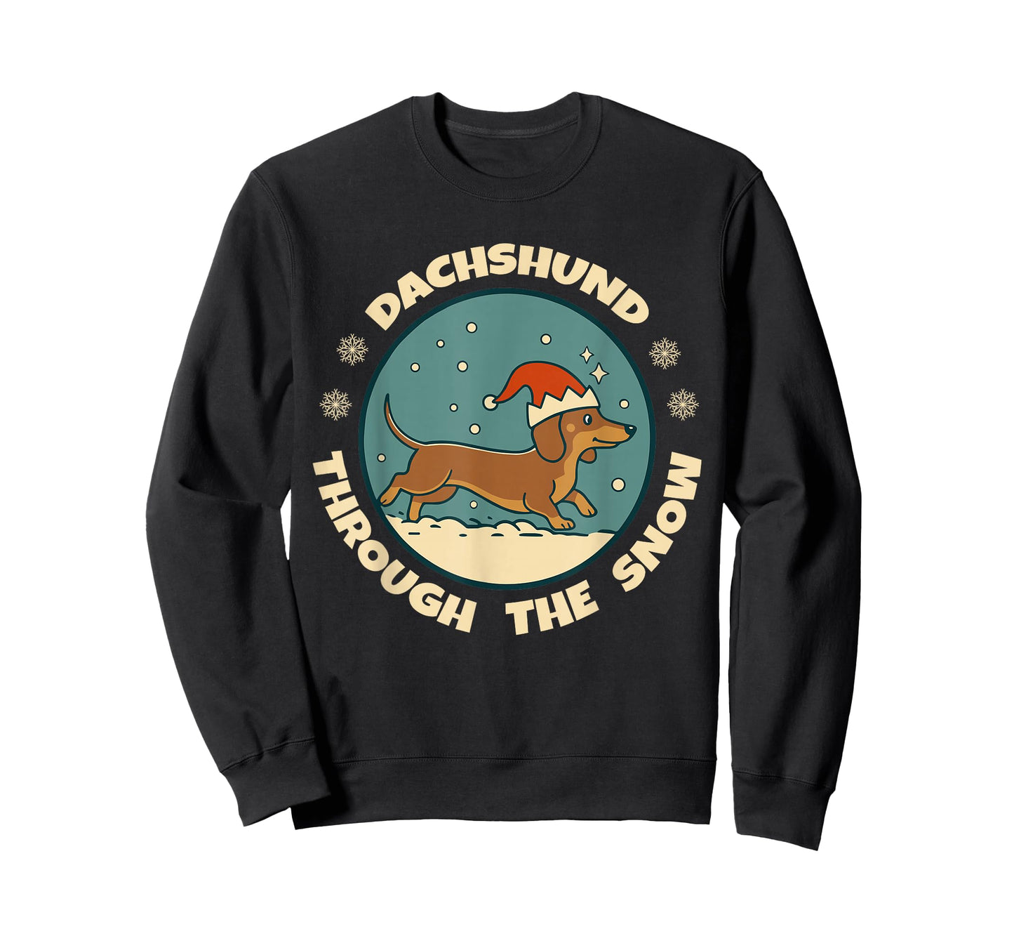 Ugly Dachshund ChristmasThrough The Snow Gift Christmas T-Shirt