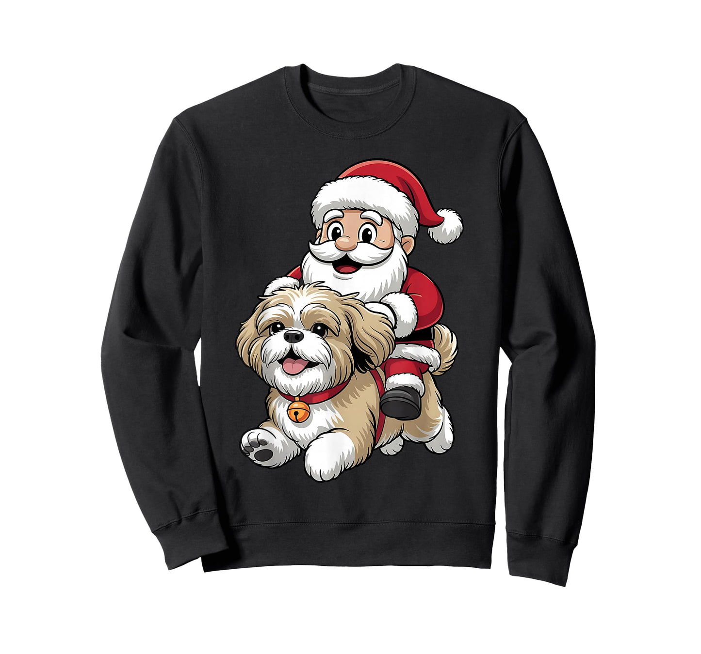 Shih Tzu Dog Lover Kids Men Women Christmas Pajama T-Shirt