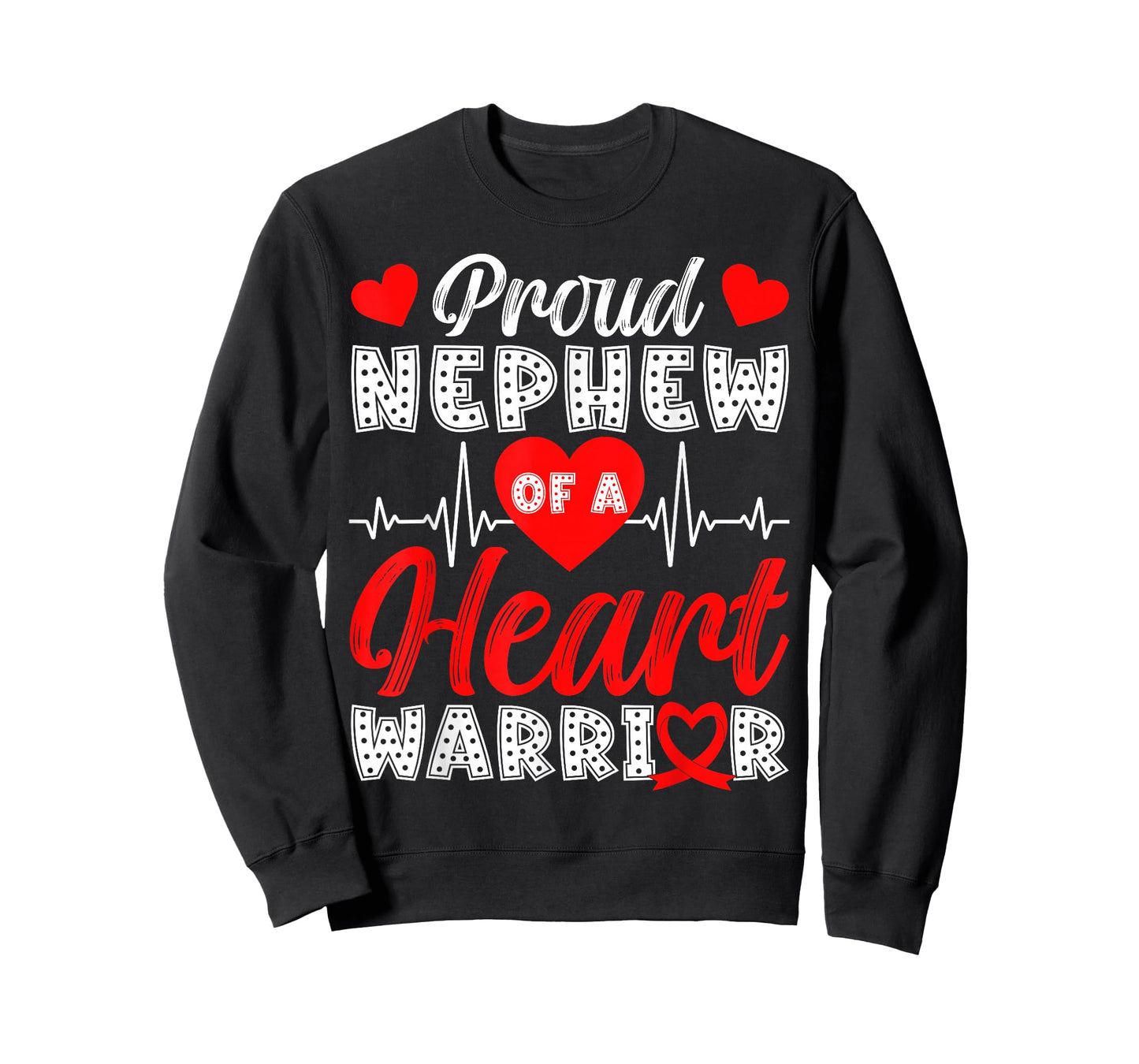 Proud Nephew of Heart Warrior Heart Disease Awareness T-Shirt
