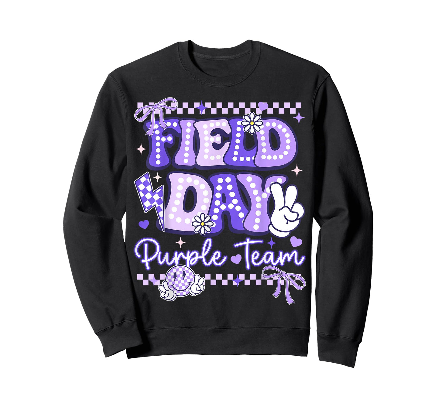 Purple Team Happy Field Day School Trip for Teacher Student T-Shirt