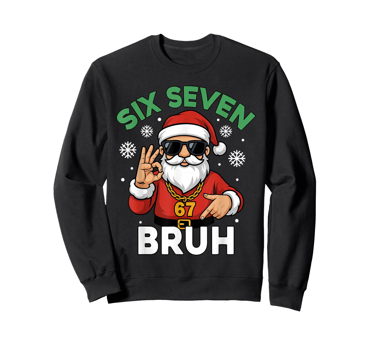 Six Seven 67 Christmas 6 7 Bruh Boys Kids 6-7 Meme Youth T-Shirt