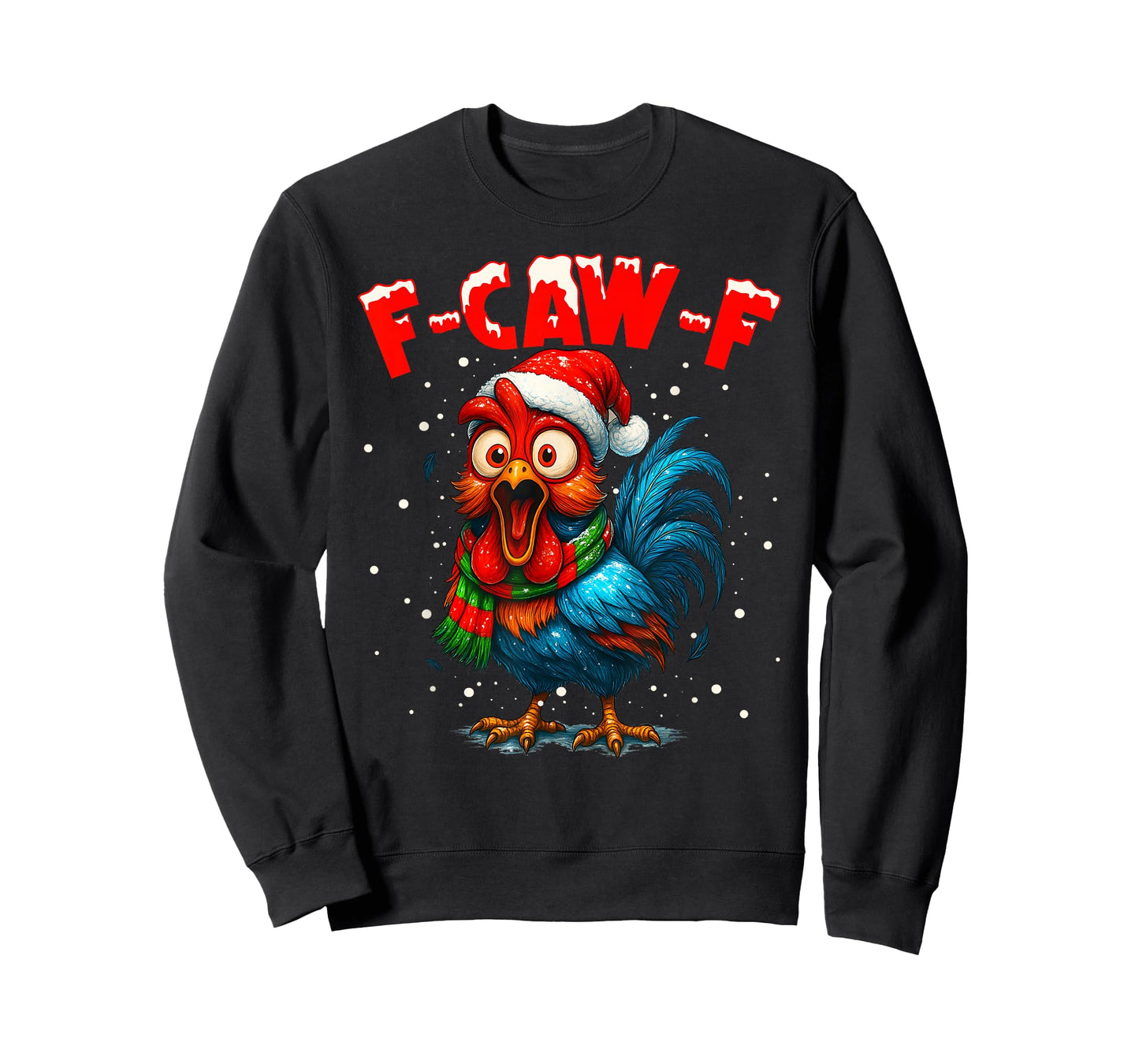 f-caw-f Chicken Fcawf Rooster Coffee Christmas Fcawf Chicken T-Shirt