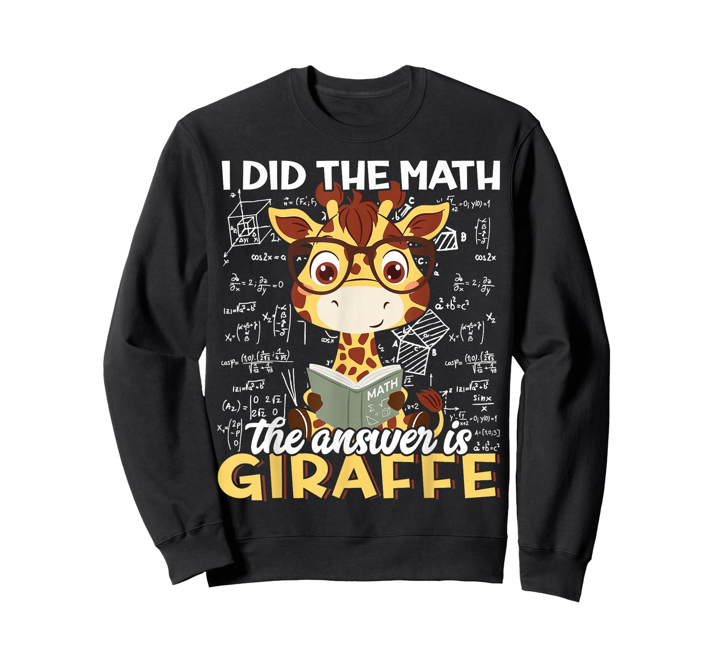 I Did The Math The Answer is Giraffe Funny Zoo Giraffe Lover T-Shirt