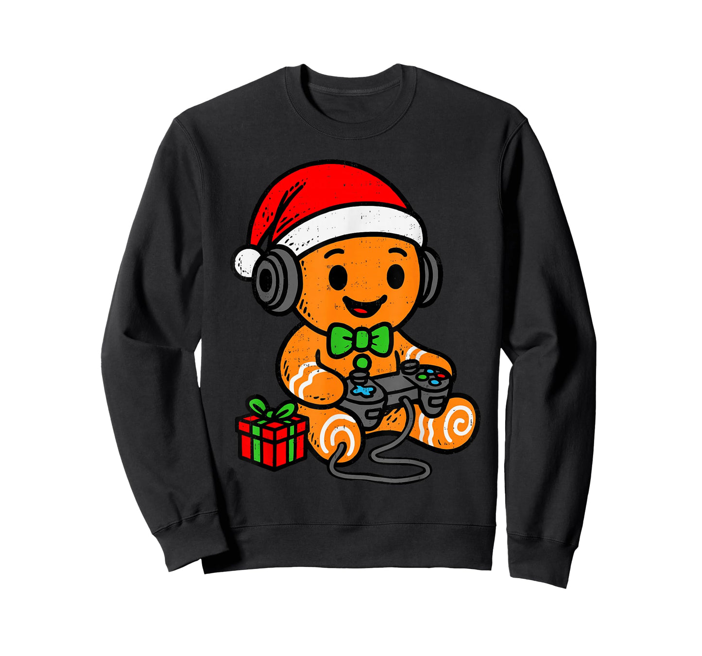 Gamer Gingerbread Christmas Gaming Game Teen Boy Toddler Kid T-Shirt