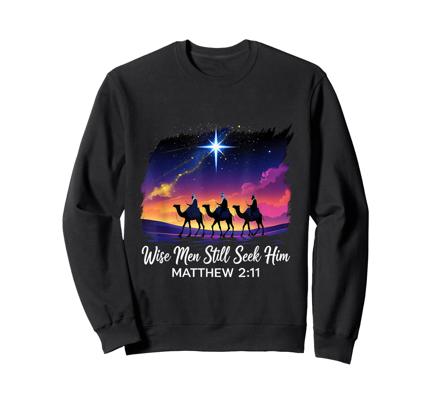 Vintage Wise Men Still Seek Him Jesus Faith 3 Kings T-Shirt