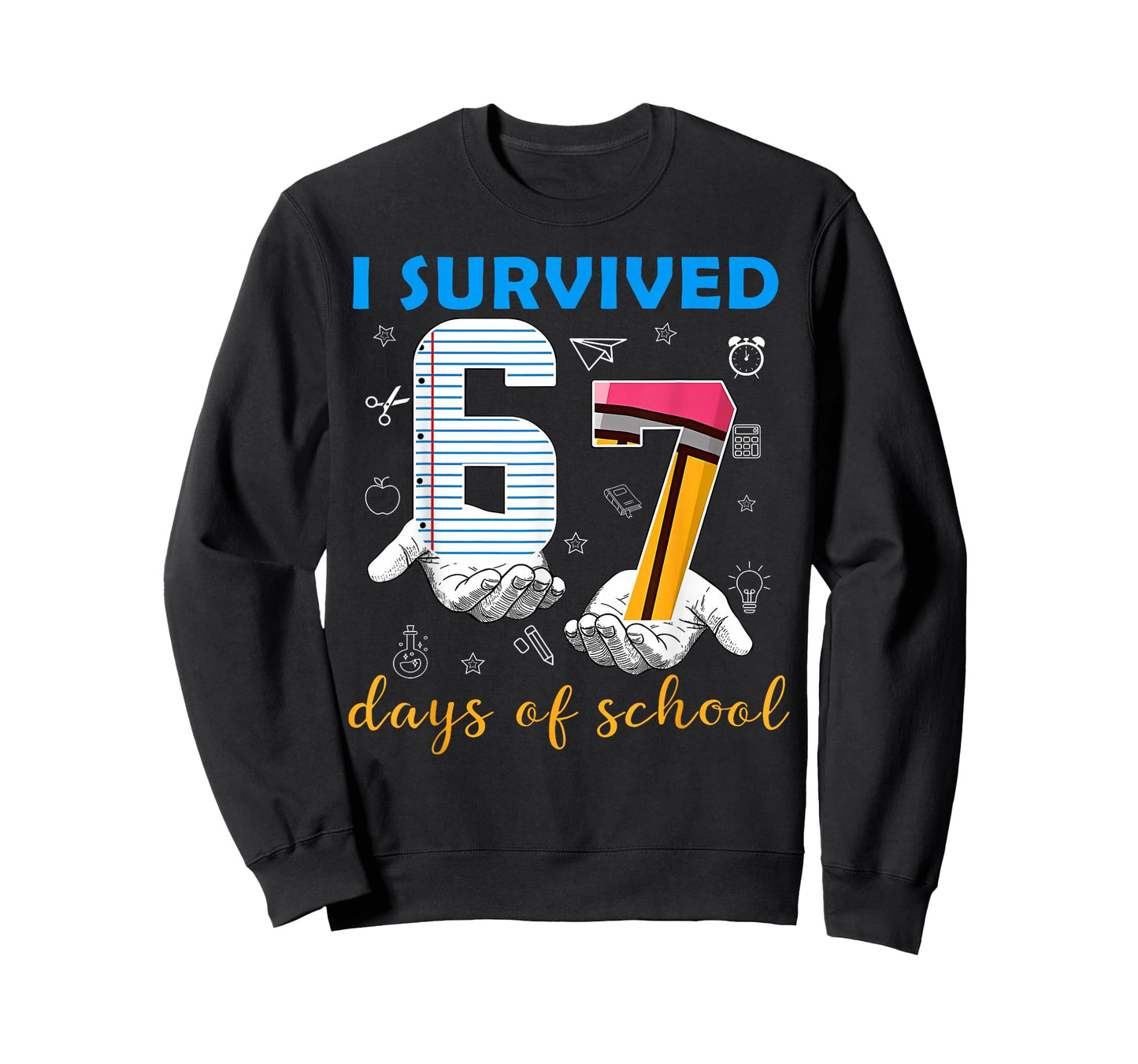 I Survived 67 Days of School Funny Meme Teacher Student T-Shirt