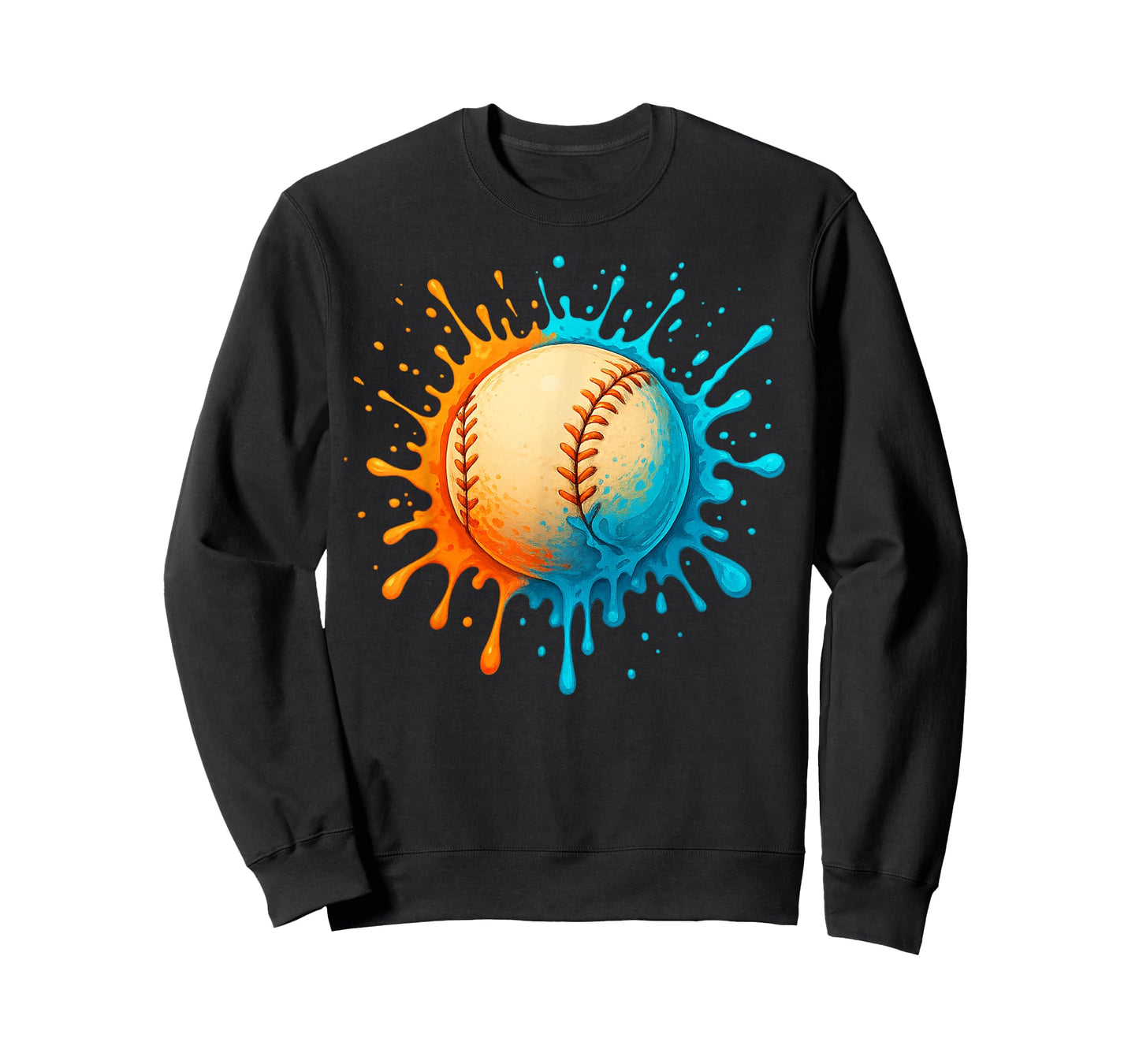 Baseball Drip Team for Boys and Girls Ice Cream Cool T-Shirt