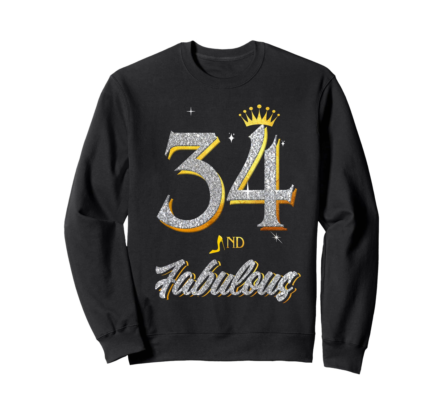 34th Birthday and Fabulous for Girl Women 34 Years Old T-Shirt