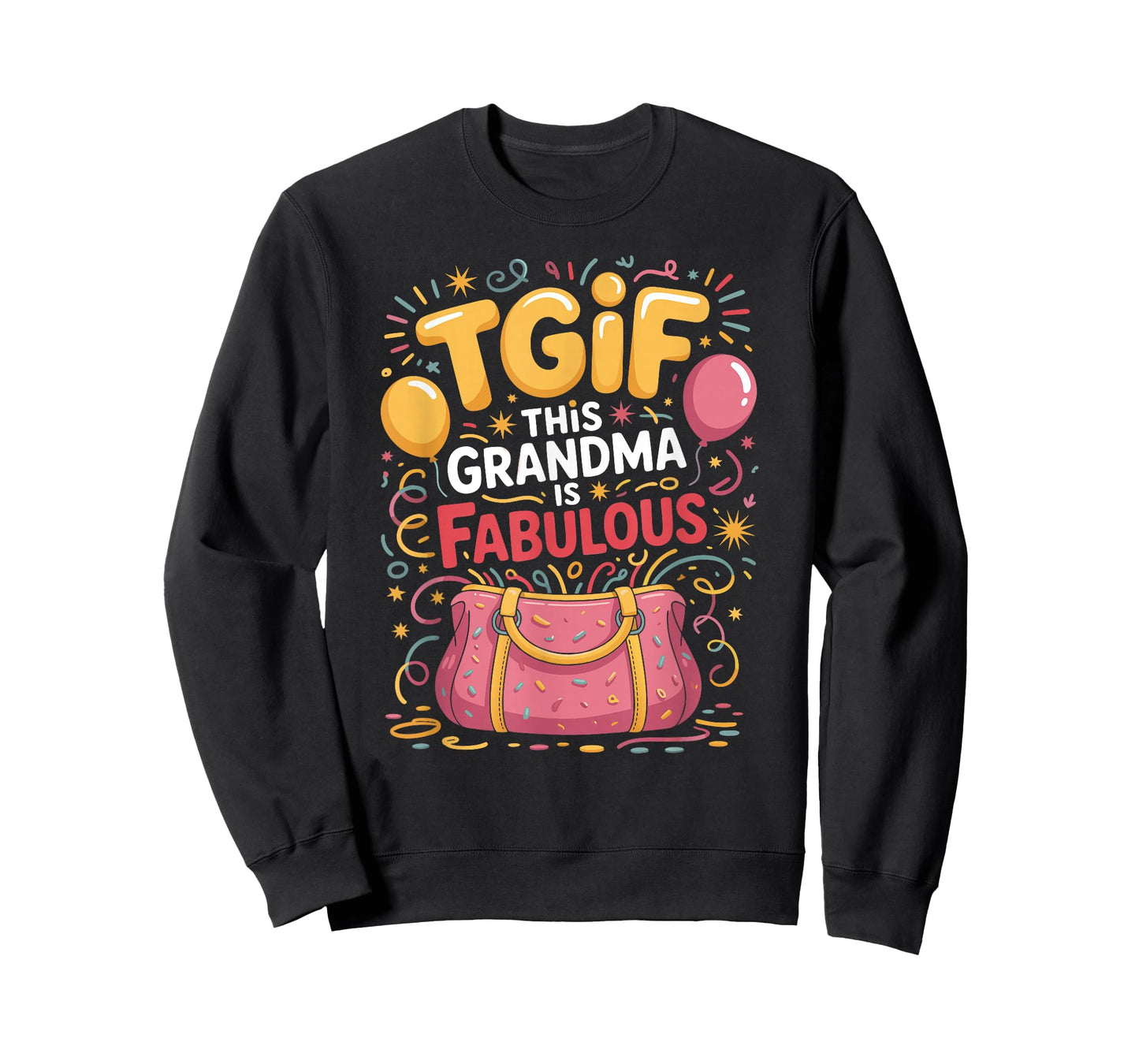 TGIF-This Grandma is Fabulous w/Handbag T-Shirt