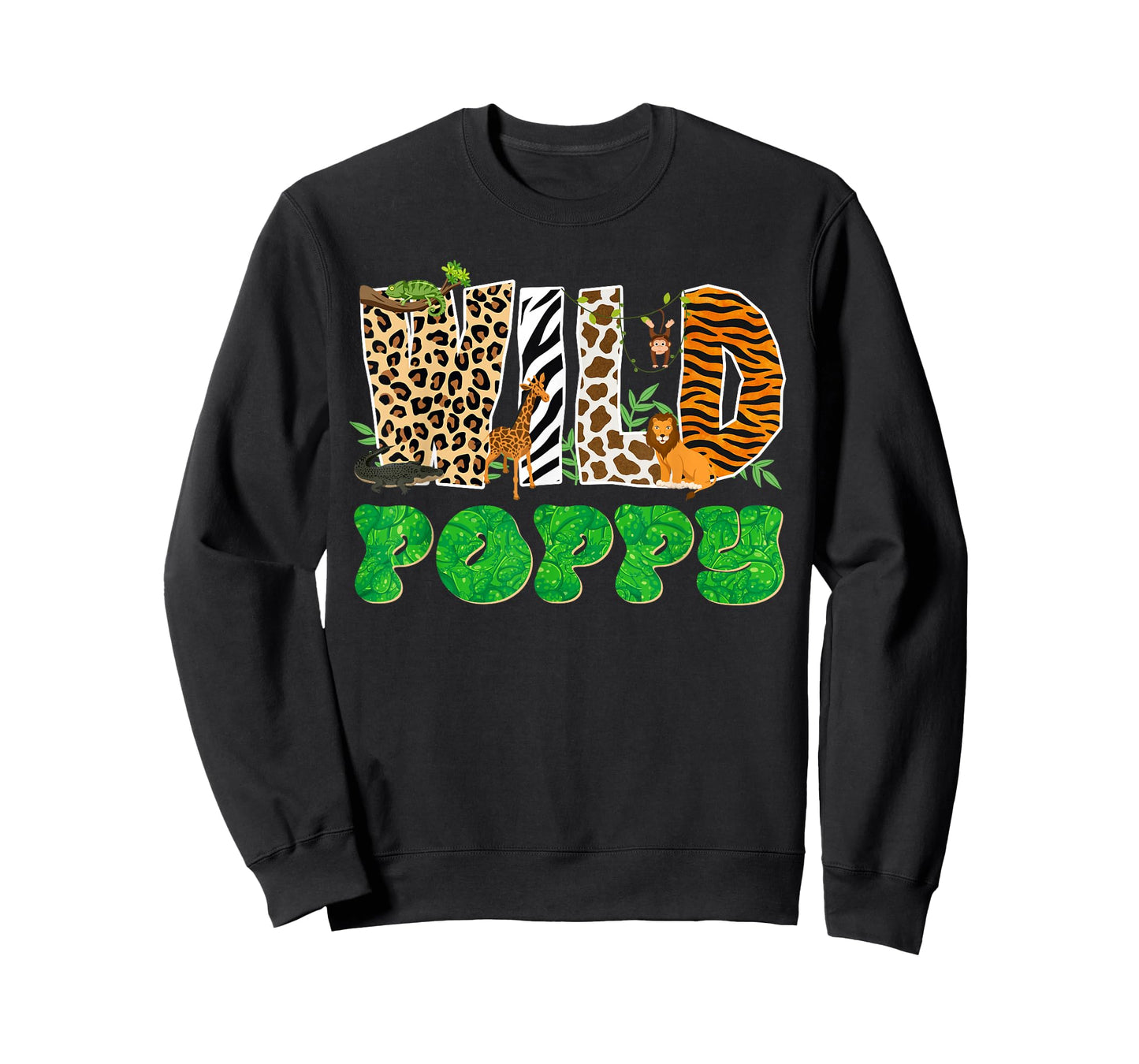 Wild Poppy Zoo Safari Animal Birthday Matching Family T-Shirt