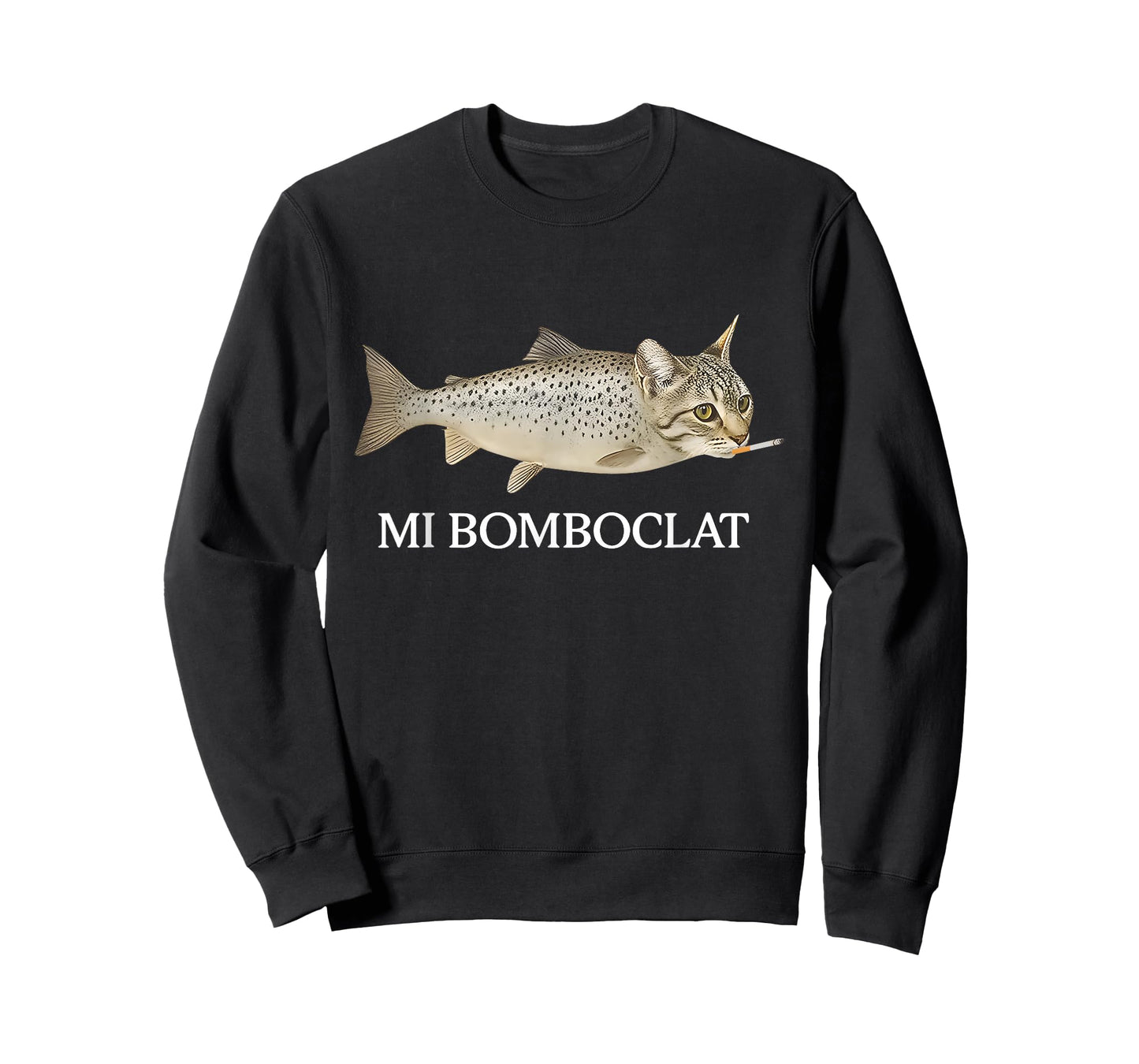 Bomboclat Fish Cat Meme Mi Bomboclat Silly Stupid Brainrot T-Shirt