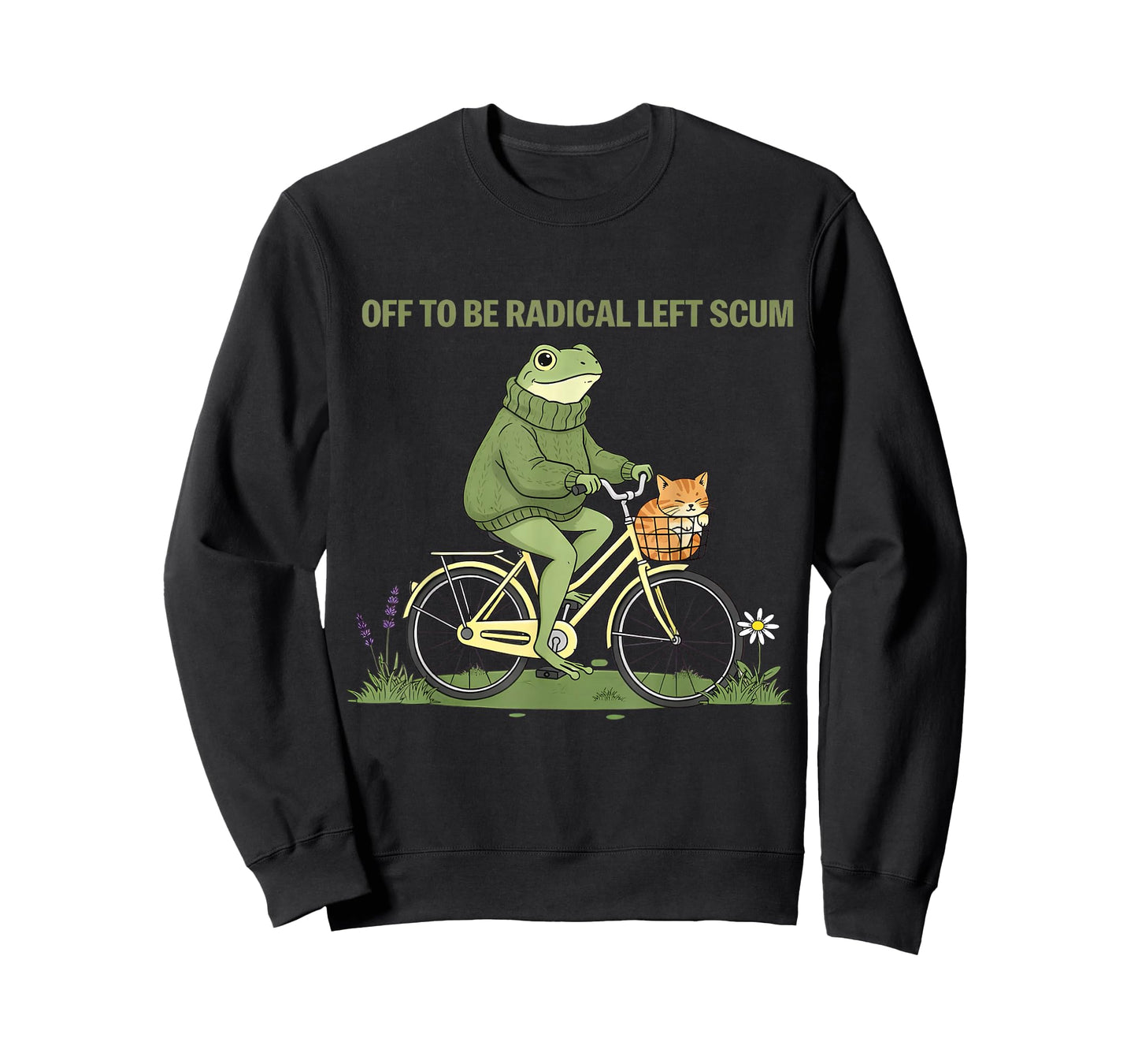 Funny Frog Off to Be Radical Left Scum T-Shirt