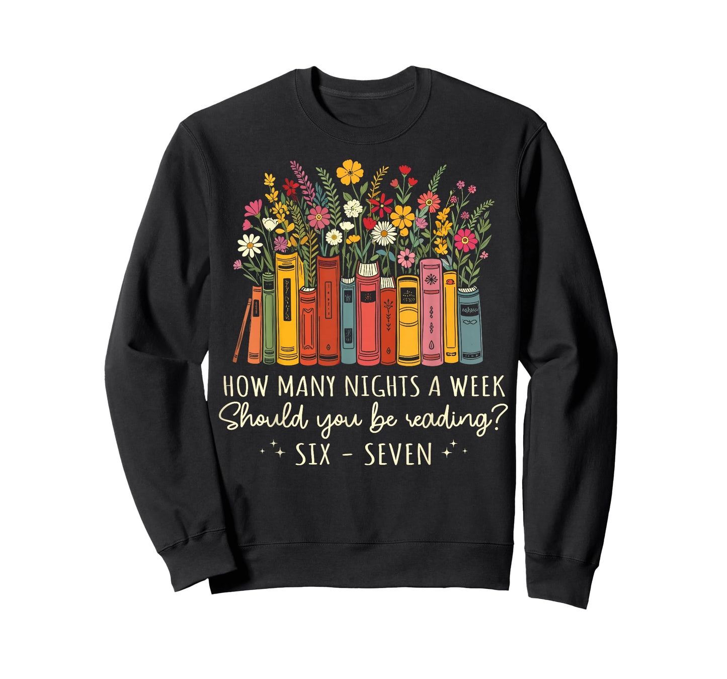 How Many Nights Reading 67 English Teacher Floral Book Lover T-Shirt