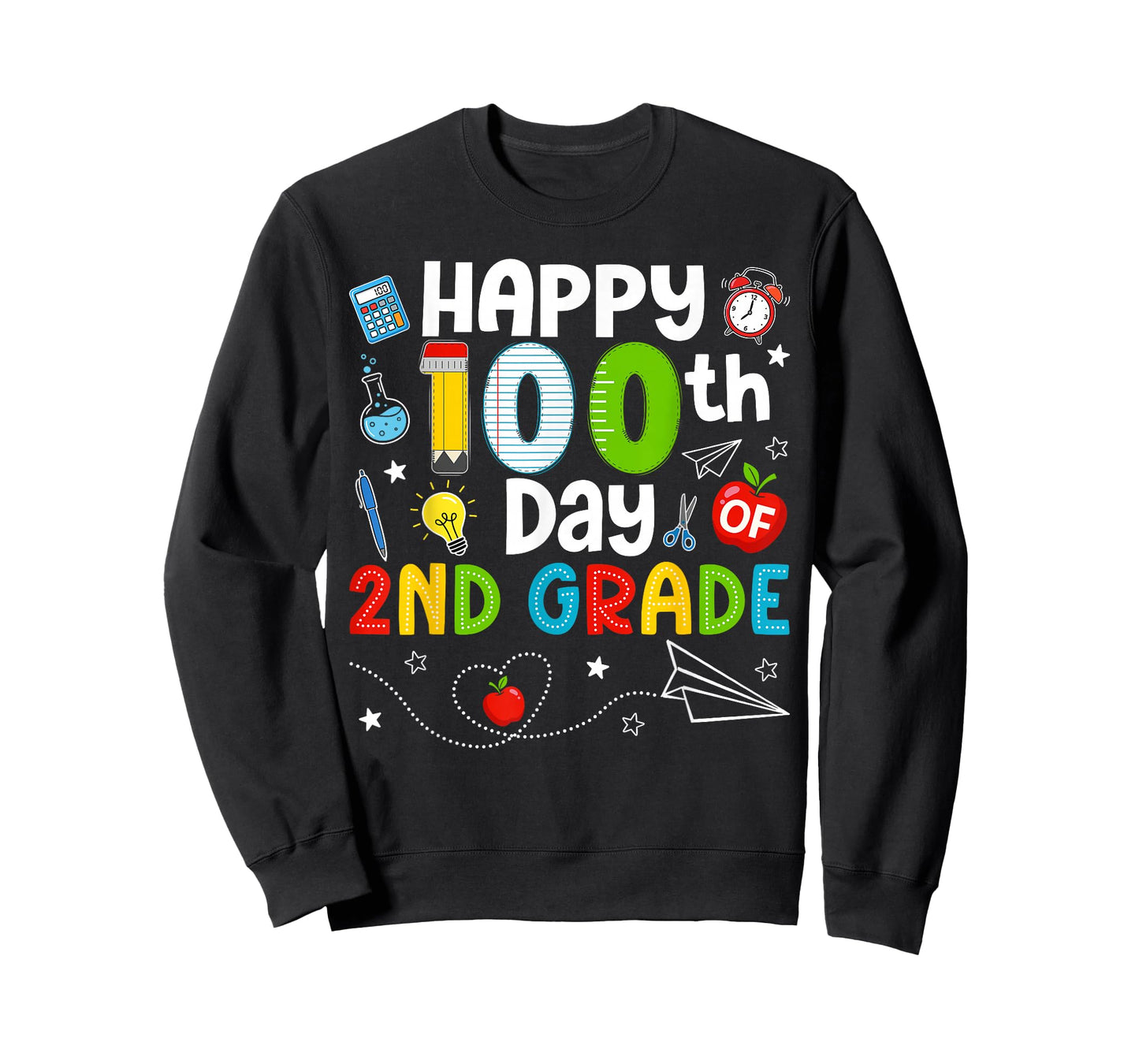 Happy 100th Day of 2nd Grade Teacher 100 Days of School Kids T-Shirt