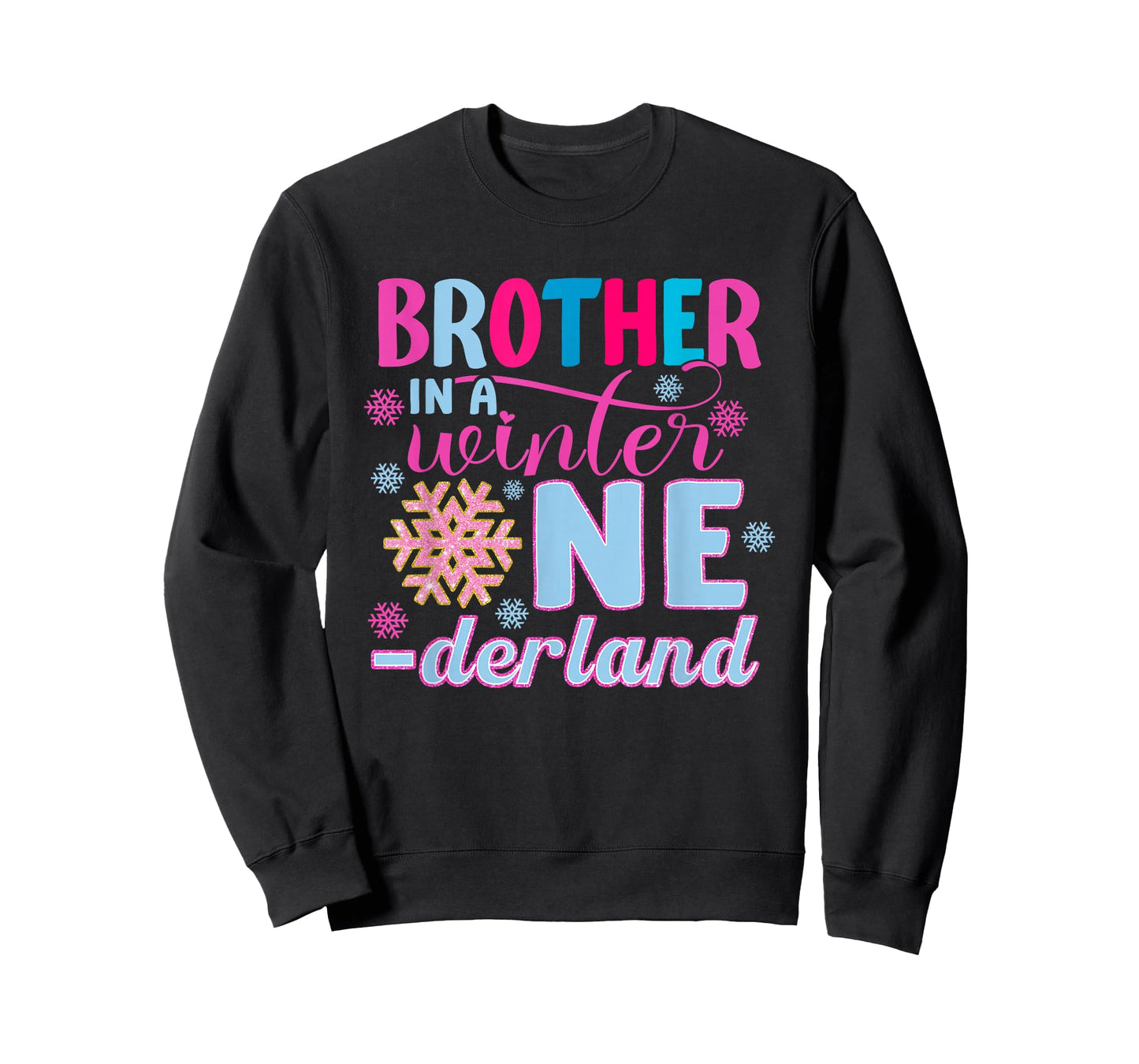 Brother in A Winter Onederland Bday Girl Sweet Snowflake T-Shirt