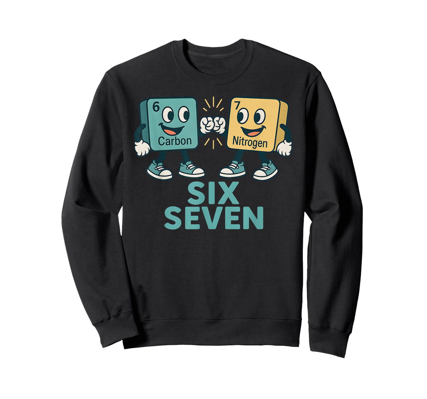 Funny 67 Science Teacher 6 7 Carbon Nitrogen Periodic Table T-Shirt