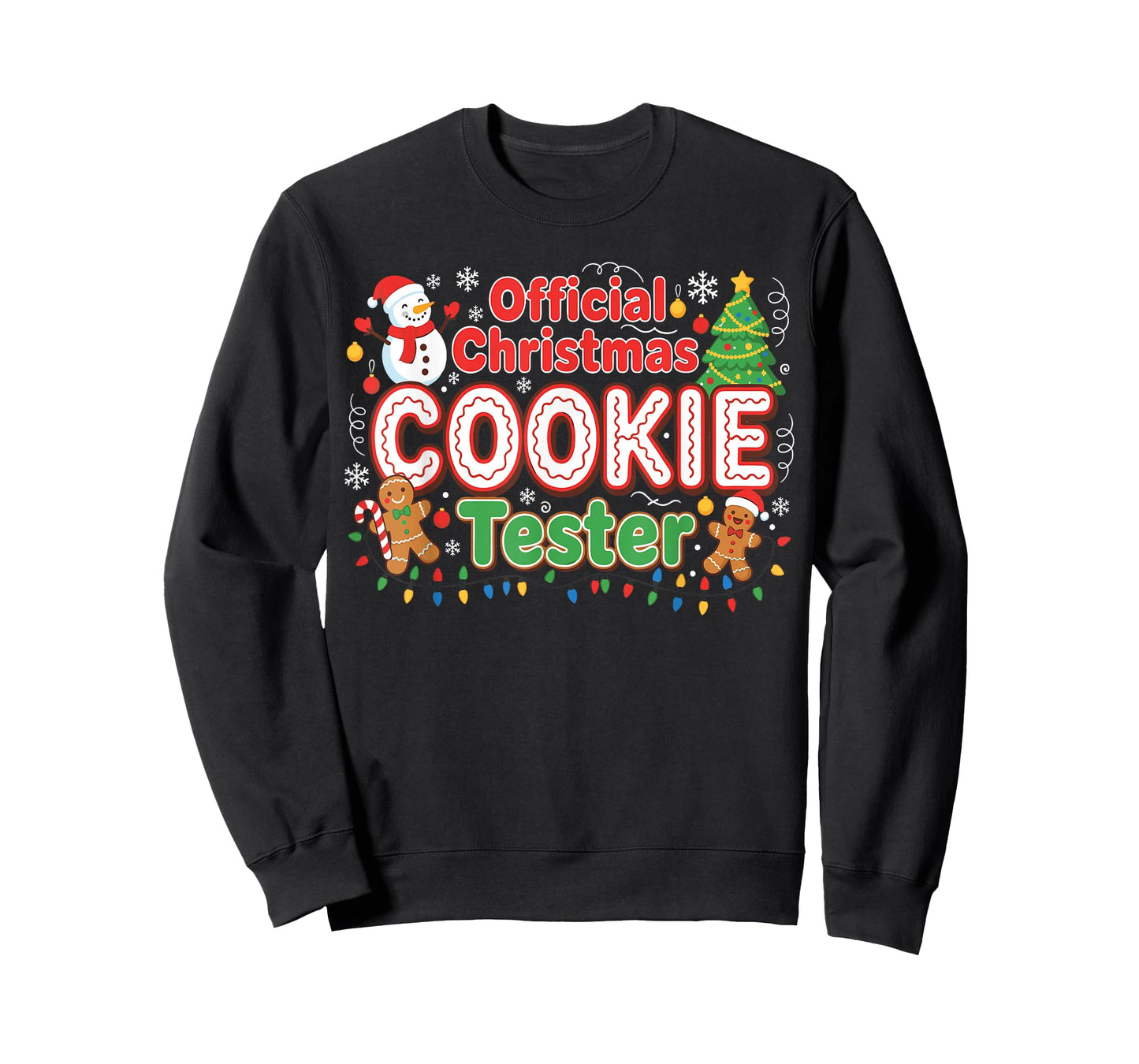 Official Christmas Cookie Tester Taster Baking Toddler Kids T-Shirt