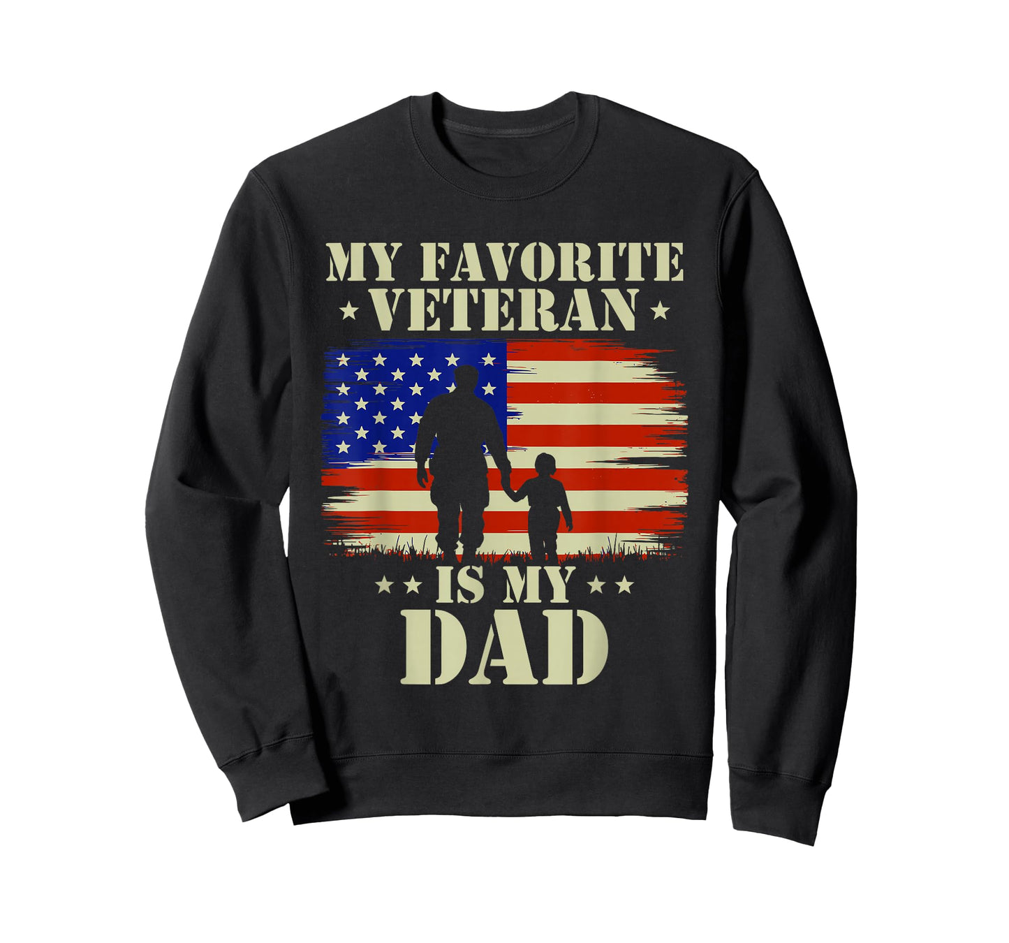 Father Veterans Day My Favorite Veteran is My Dad Proud Kids T-Shirt