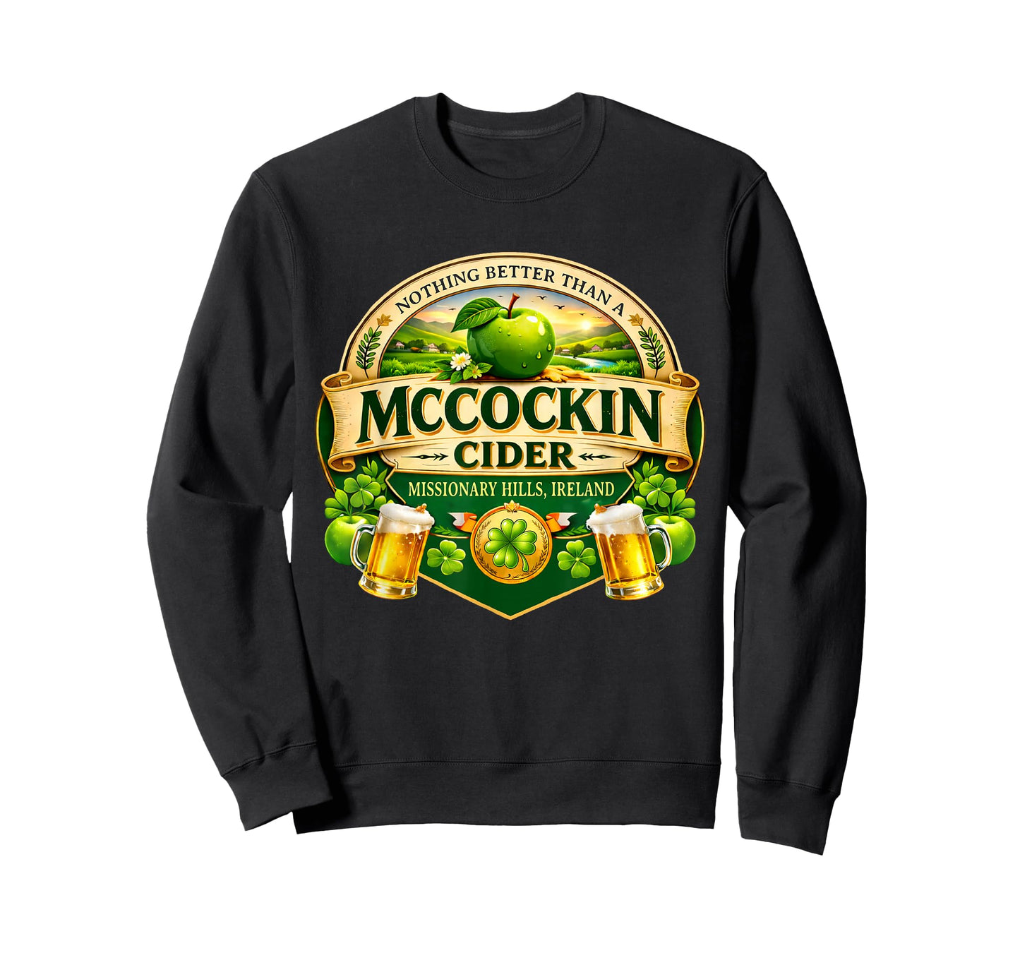 McCockin Cider McCain Funny St Patrick’s Day Adult Humor T-Shirt