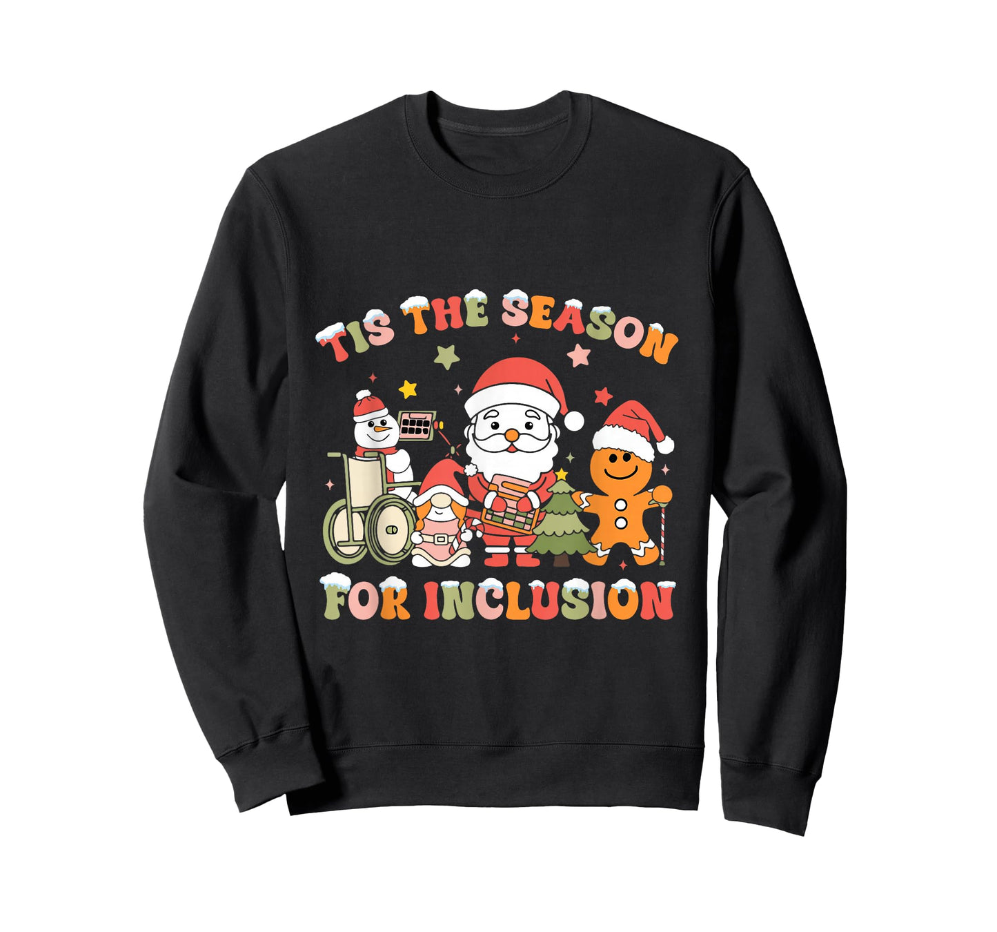 Tis The Season for Inclusion OT PT SLP Therapist Christmas T-Shirt