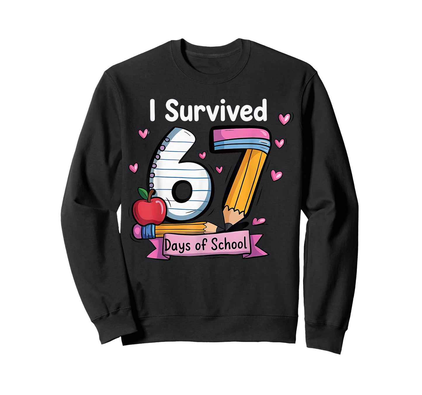 I Survived 67 Days of School Teacher Student Six Seven Meme T-Shirt