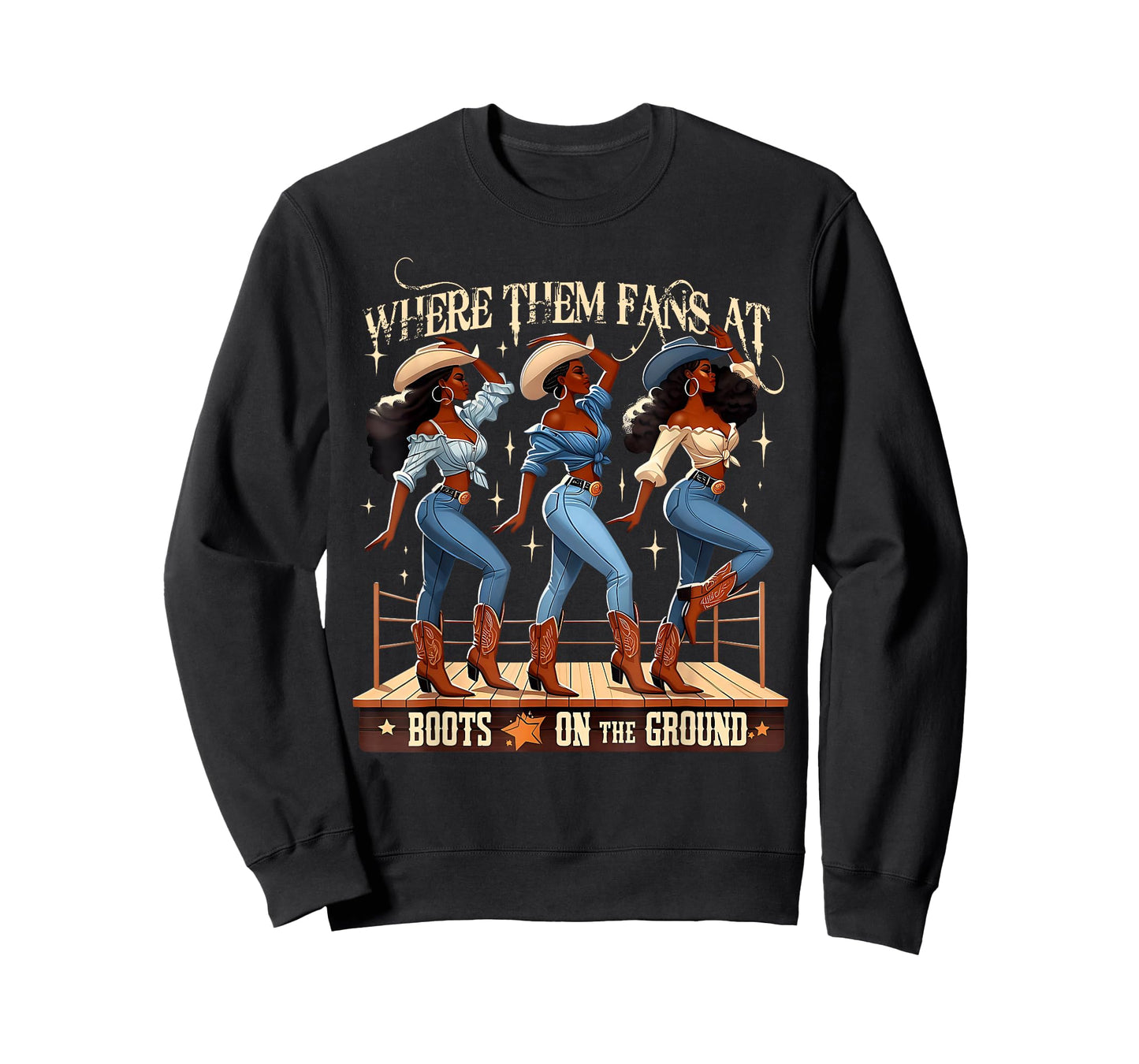 Boots On The Ground Cowgirl Black Women Africa Black History T-Shirt