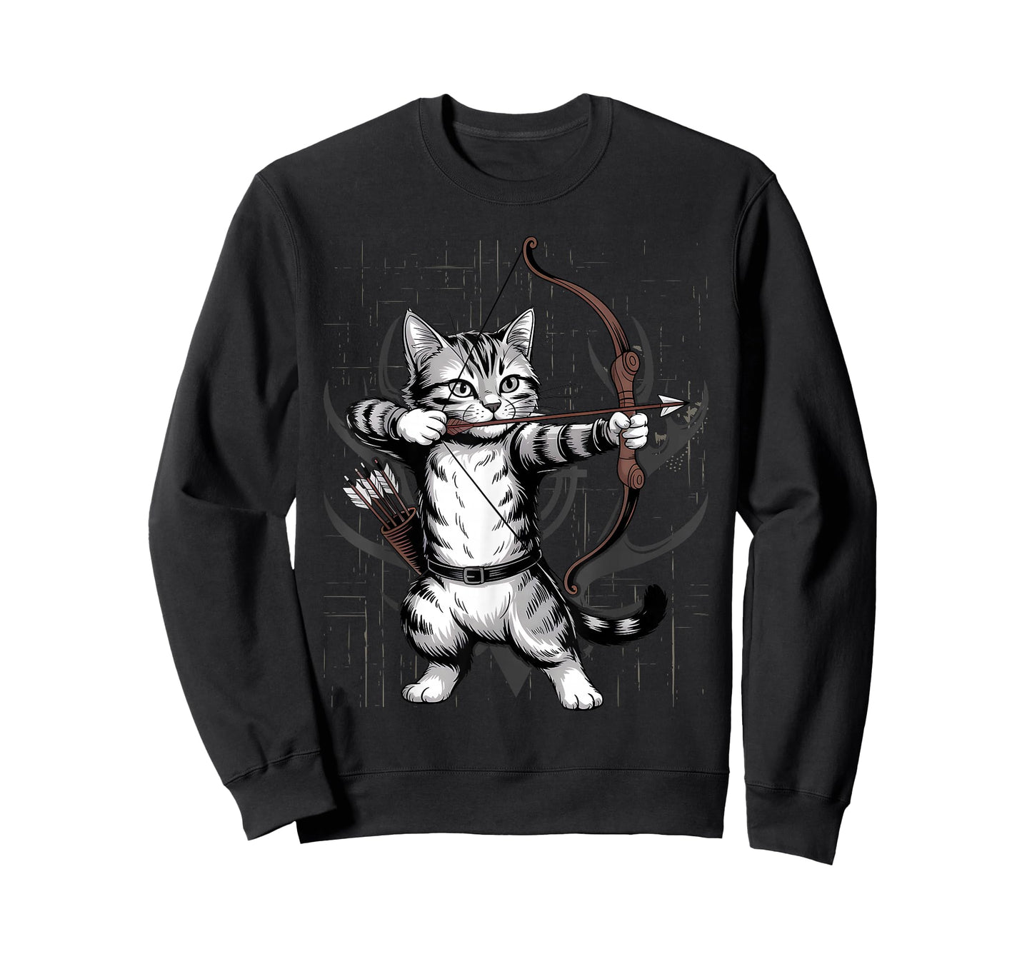 Vintage Archery Cat Kitten Lover T-Shirt