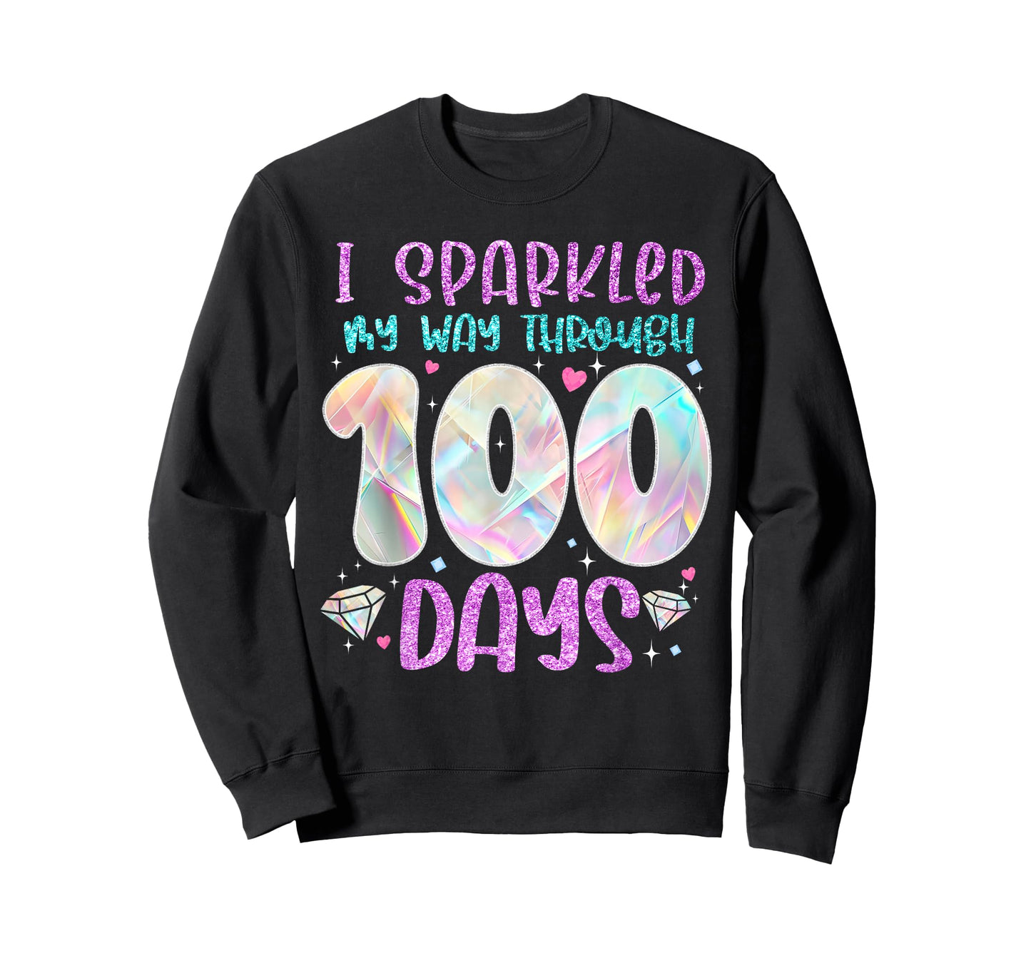 Funny 100 Days of School Teacher Student Kids 100th Day T-Shirt