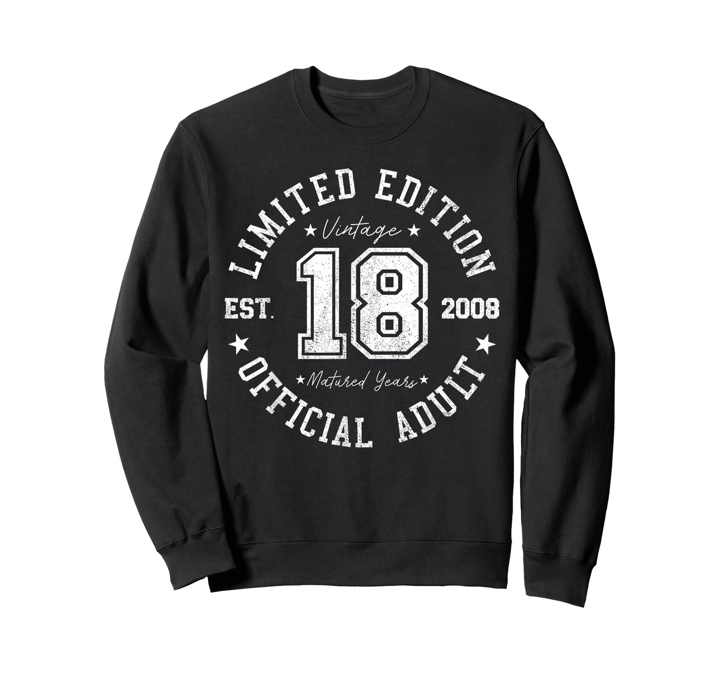 Official Adult 18th Birthday 18 Years Old Vintage 2008 T-Shirt